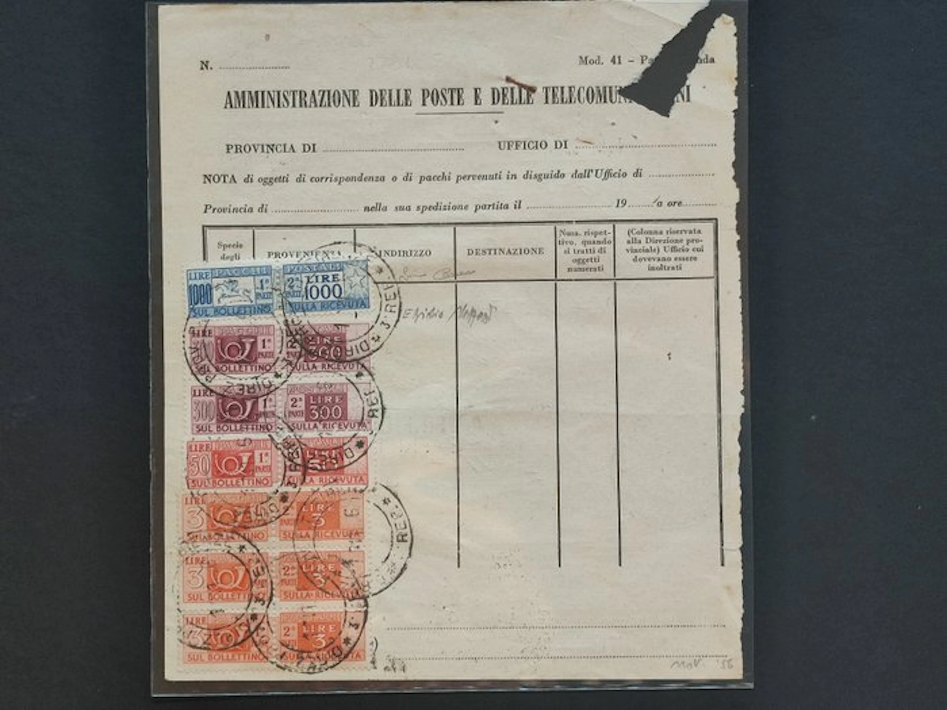 Italy 1956 - Italy 1000 Lire Cavallino and a pair of 300...
