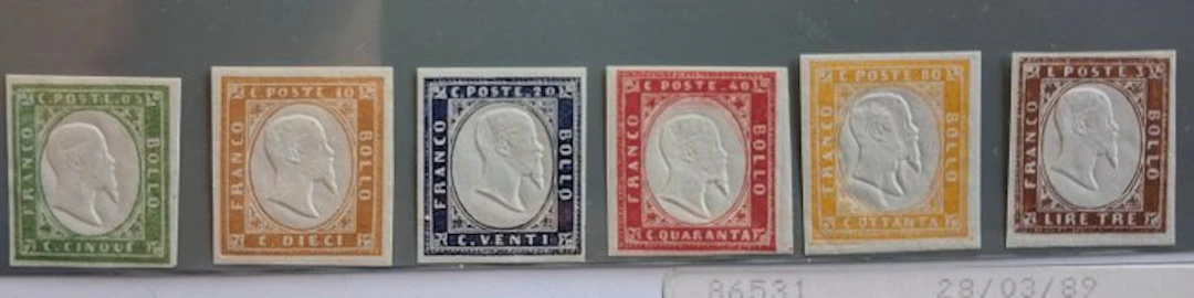 Italian Ancient States - Sardinia 1861/1861 - Complete Series IV Sardinia