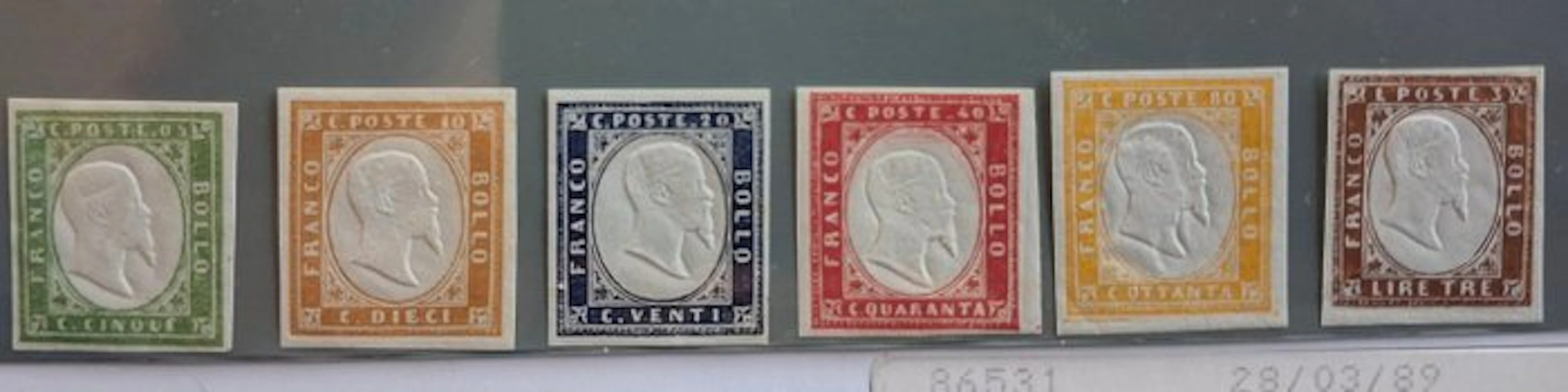 Italian Ancient States - Sardinia 1861/1861 - Complete Series IV Sardinia