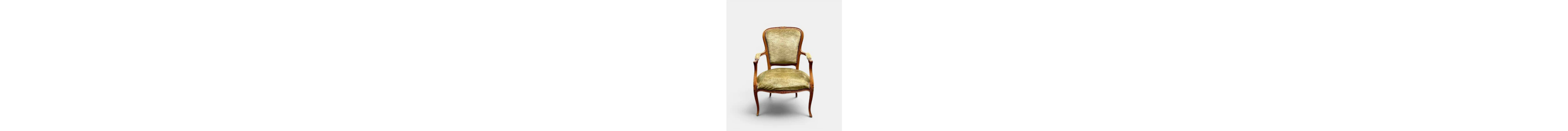 Armchair - Cabriole armchair - Walnut - Louis XV style armchair