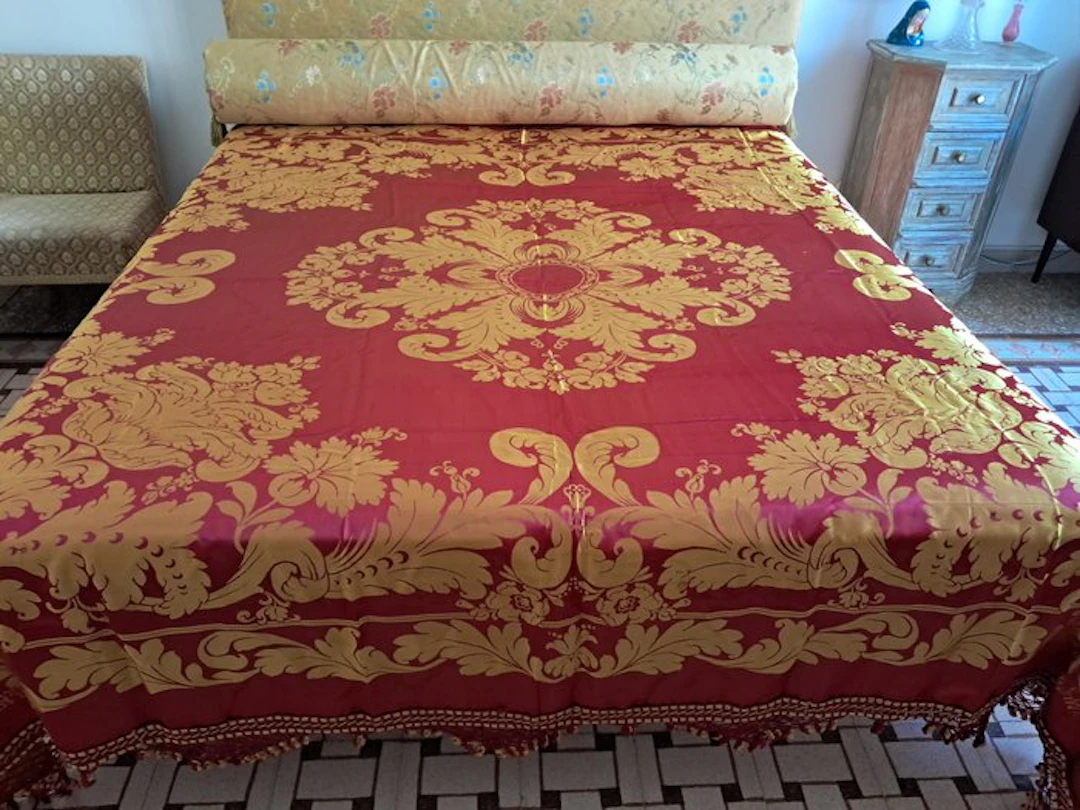 Bedspread - 210 cm - 250 cm - San Leucio A. Santo 1950