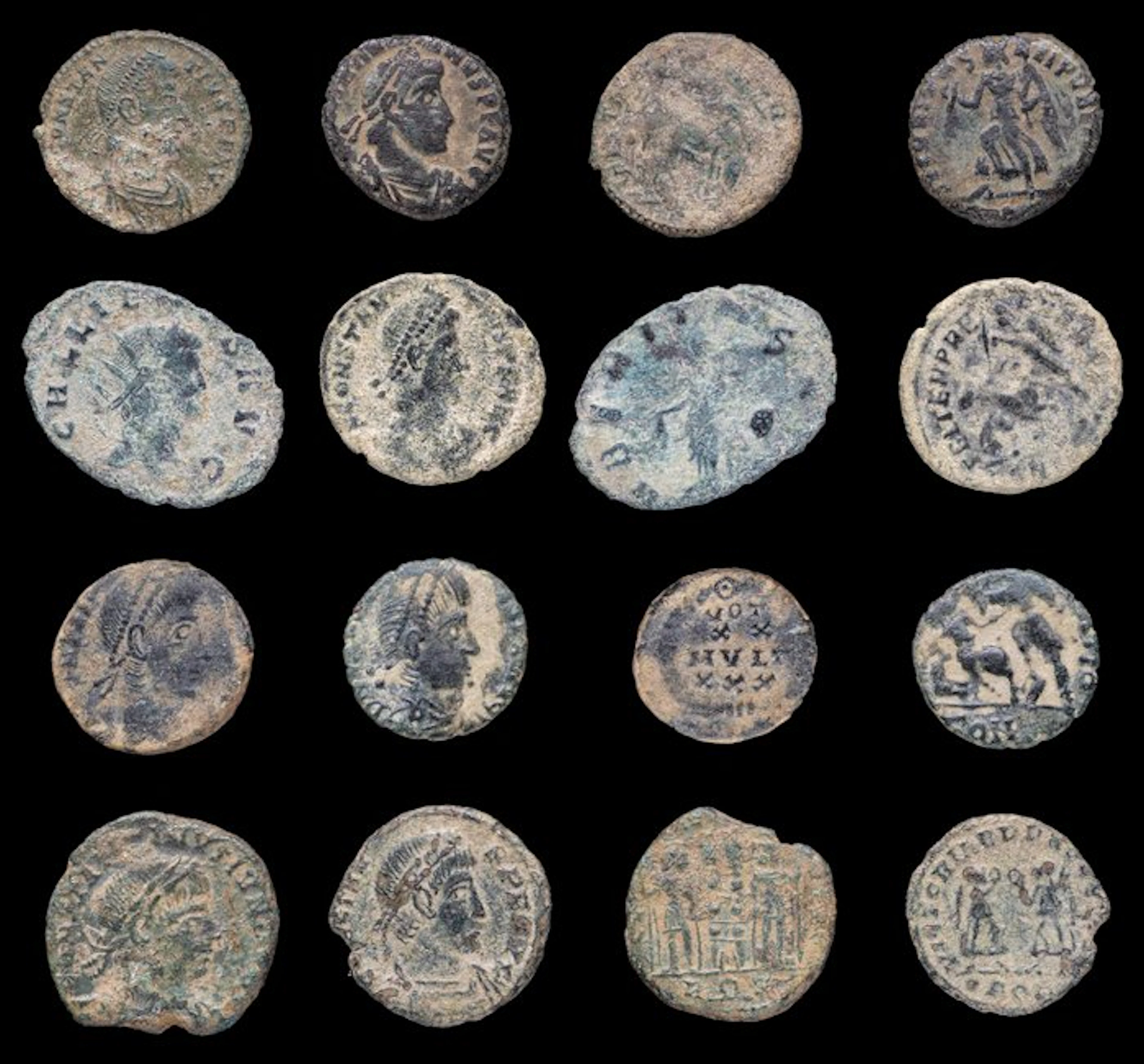 Roman Empire Lot of 8 coins minted between the 3rd and 4th centuries AD