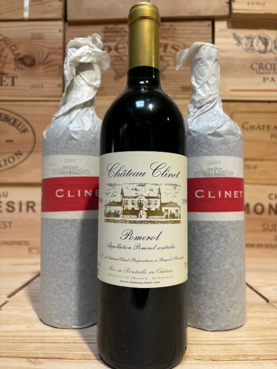 1998 , 2007 & 2008 Château Clinet - Pomerol - 3 Bottles (0.75L)