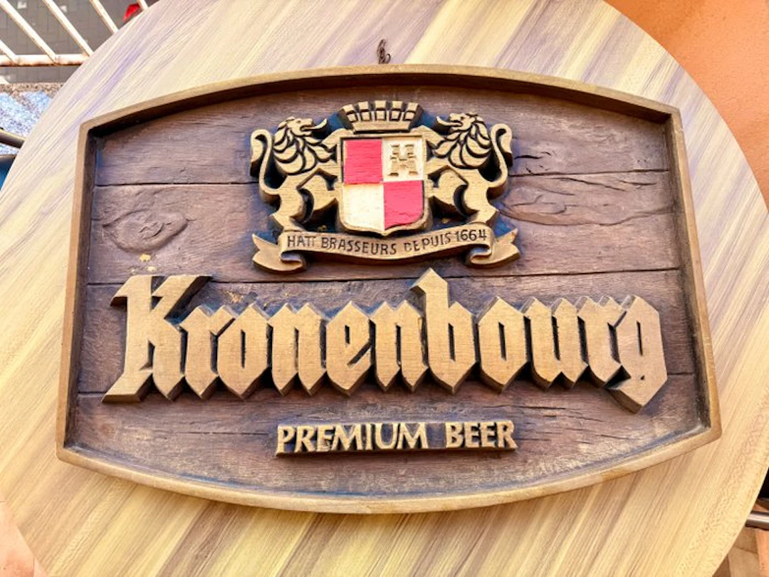 Kronenbourg vintage sign - Advertising sign - Wood