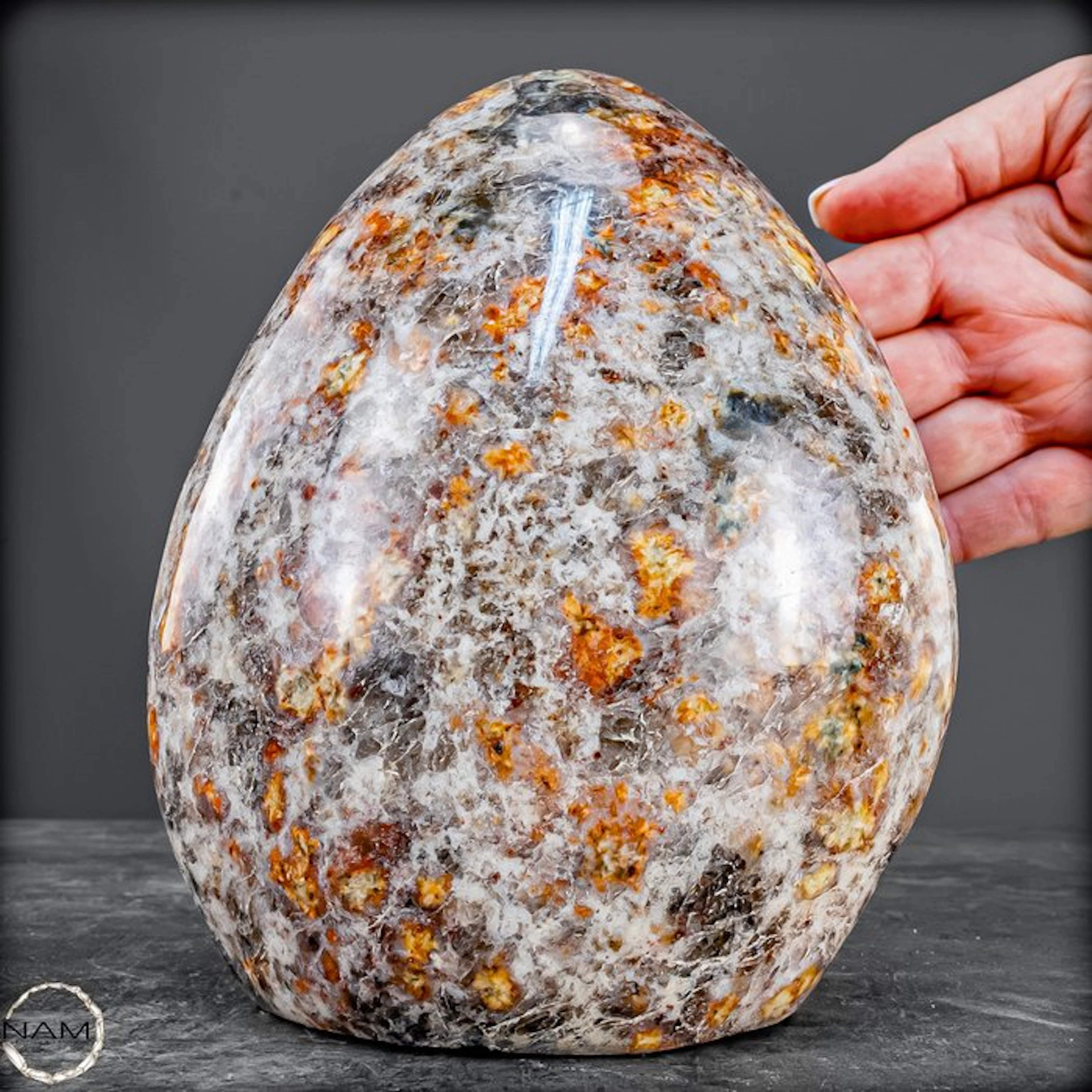 Red cordierite freeform – Fascinating Mineral structure...