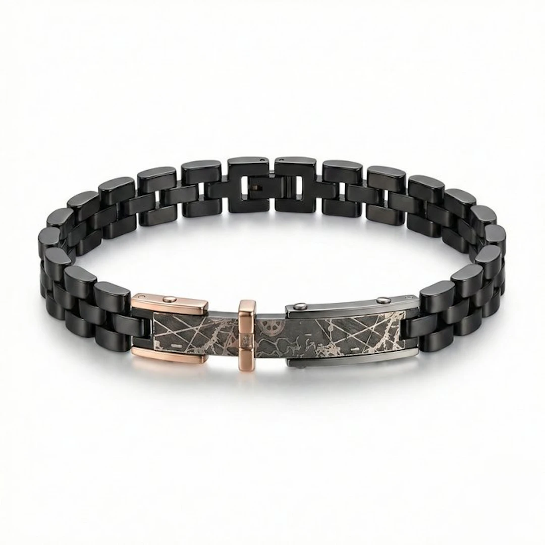 18 kt. - Base bracelet in surgical steel, Rose gold - Bracelet - Made in Italy