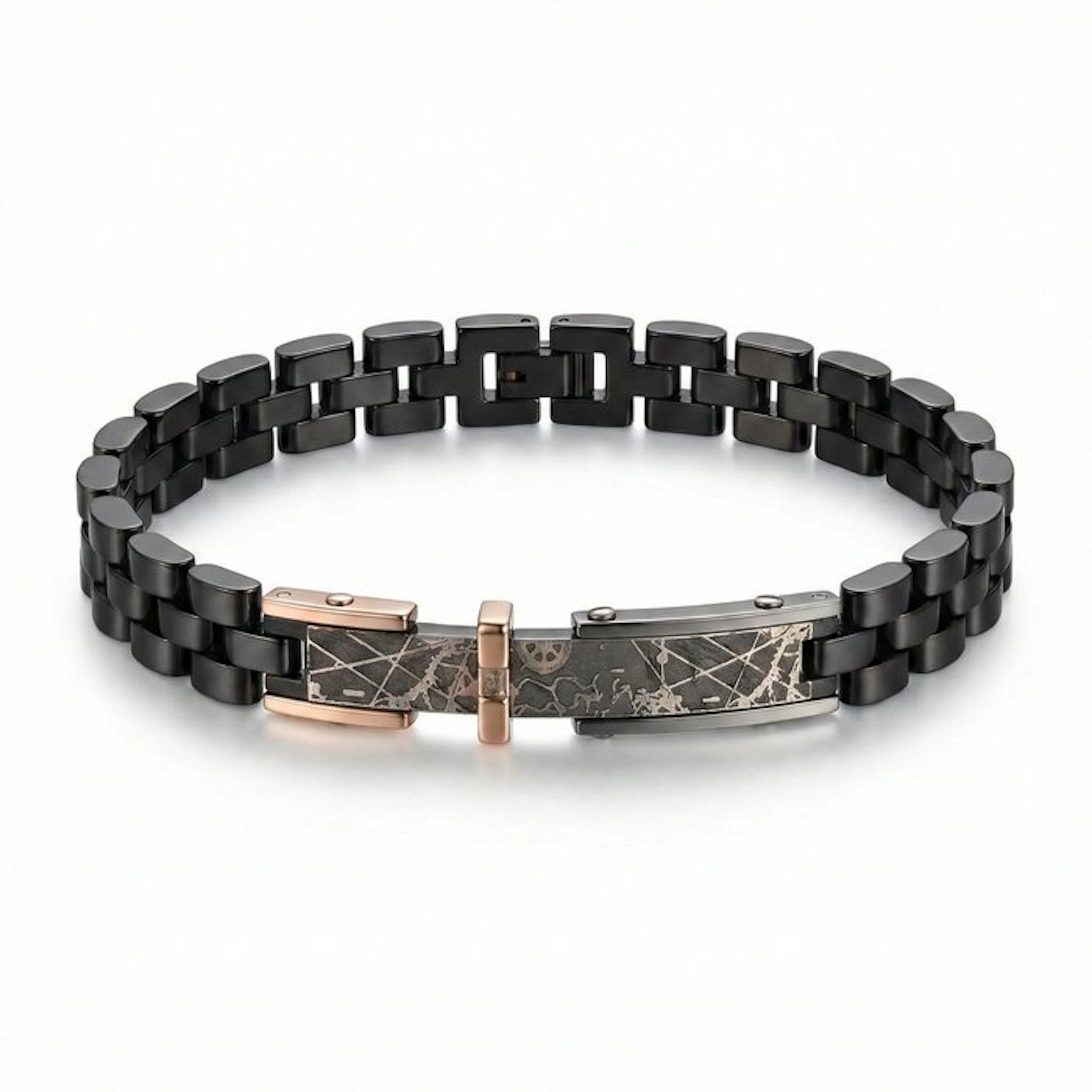 18 kt. - Base bracelet in surgical steel, Rose gold - Bracelet - Made in Italy