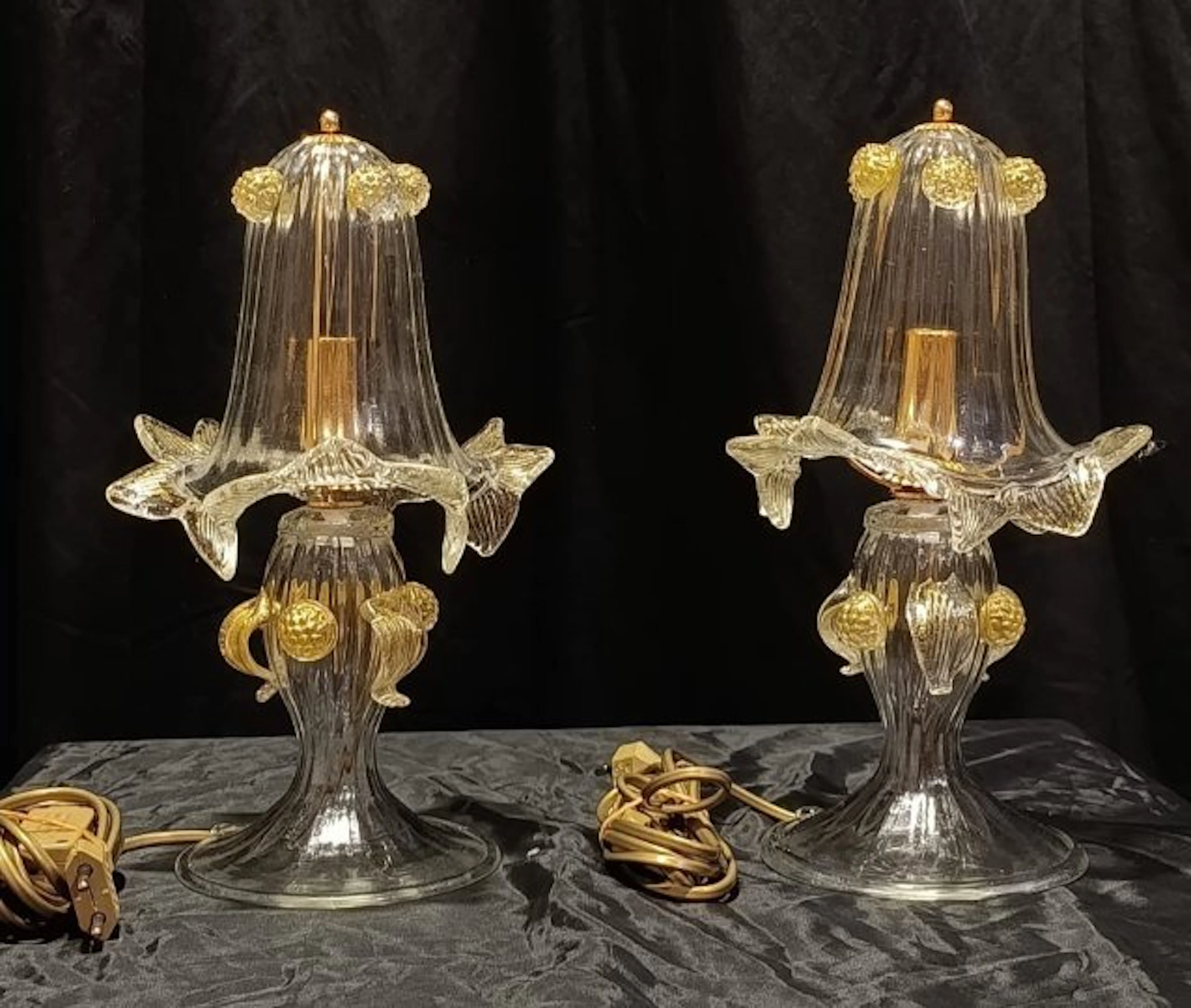 Zanchi - Lamp - More - Murano glass - Pair of table lamps