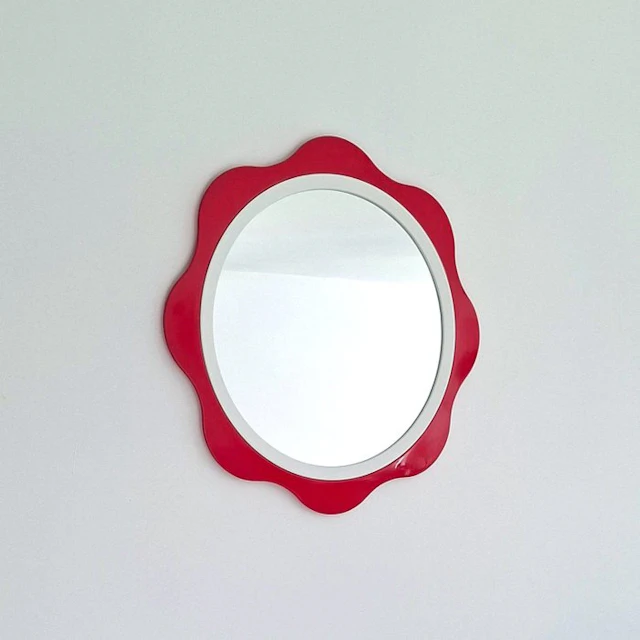 Mäkisen Kuvastin Oy - Mirror- MK-298 - Plastic, Glass - Finnish Flower Mirror