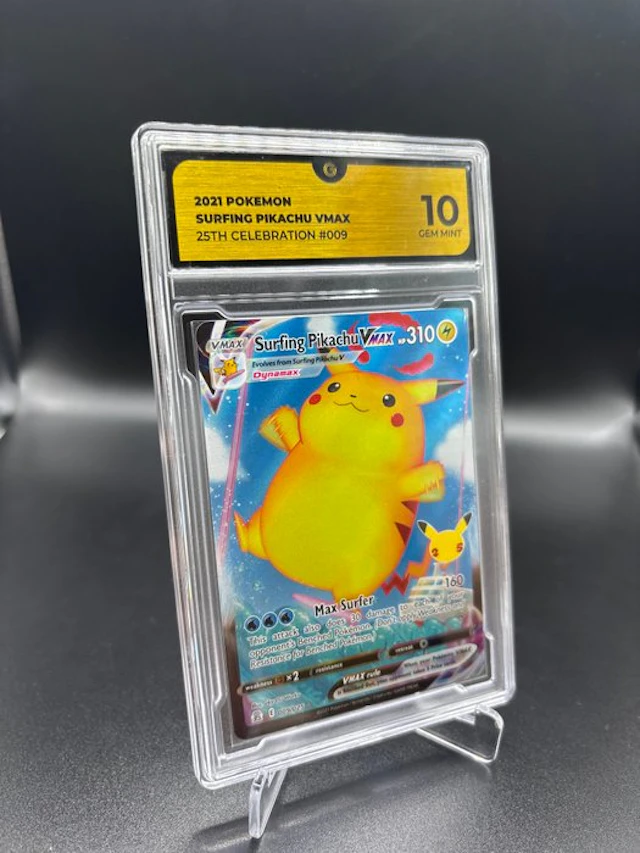 Pokémon - 1 Graded card Celebrations #009 Surfing Pikachu Vmax - GG 10