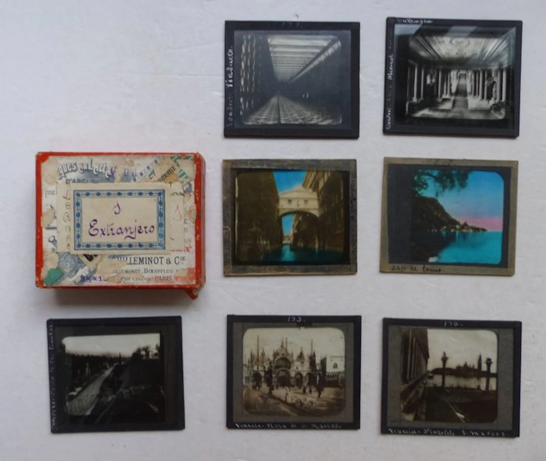 Anonymous - 31 placas de cristal positivo, Linterna Magica - c1900-c1910