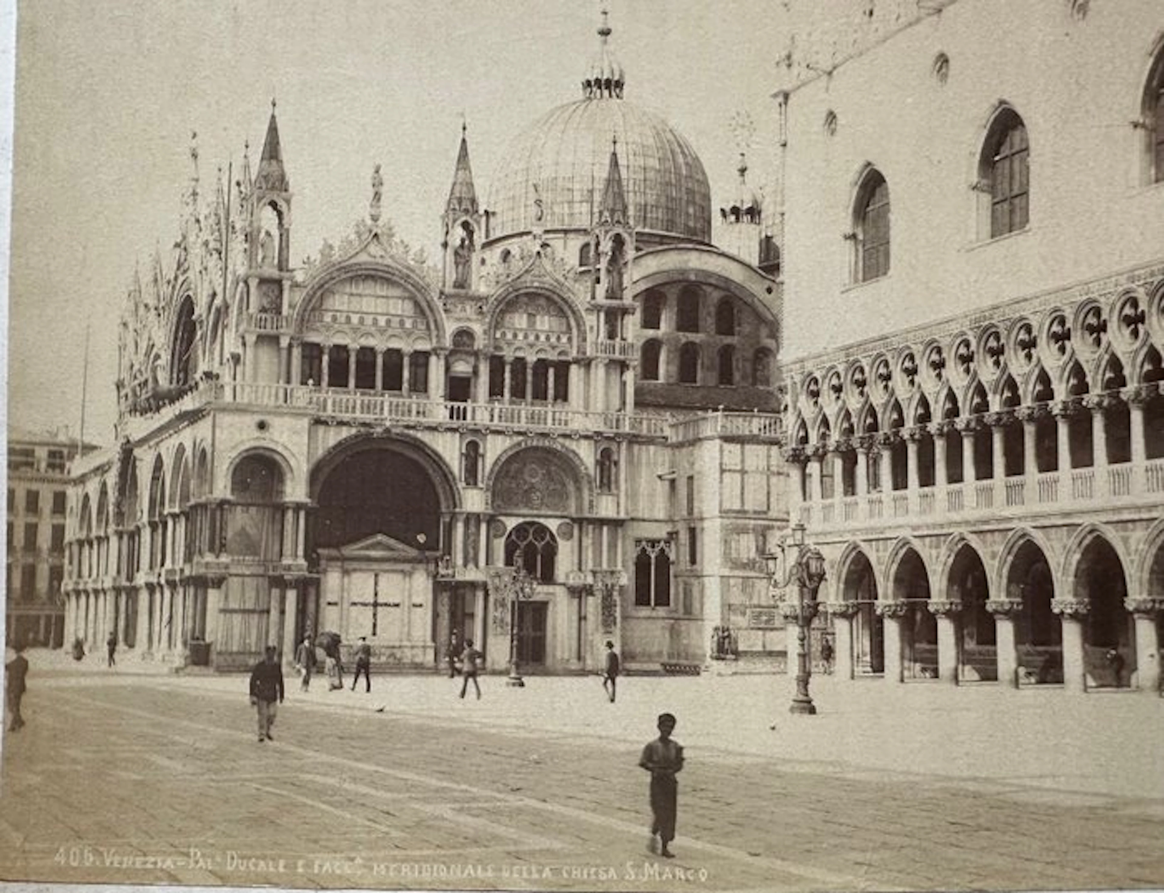 Brusa - Venezia - Coppia si fotografie antiche dell’800