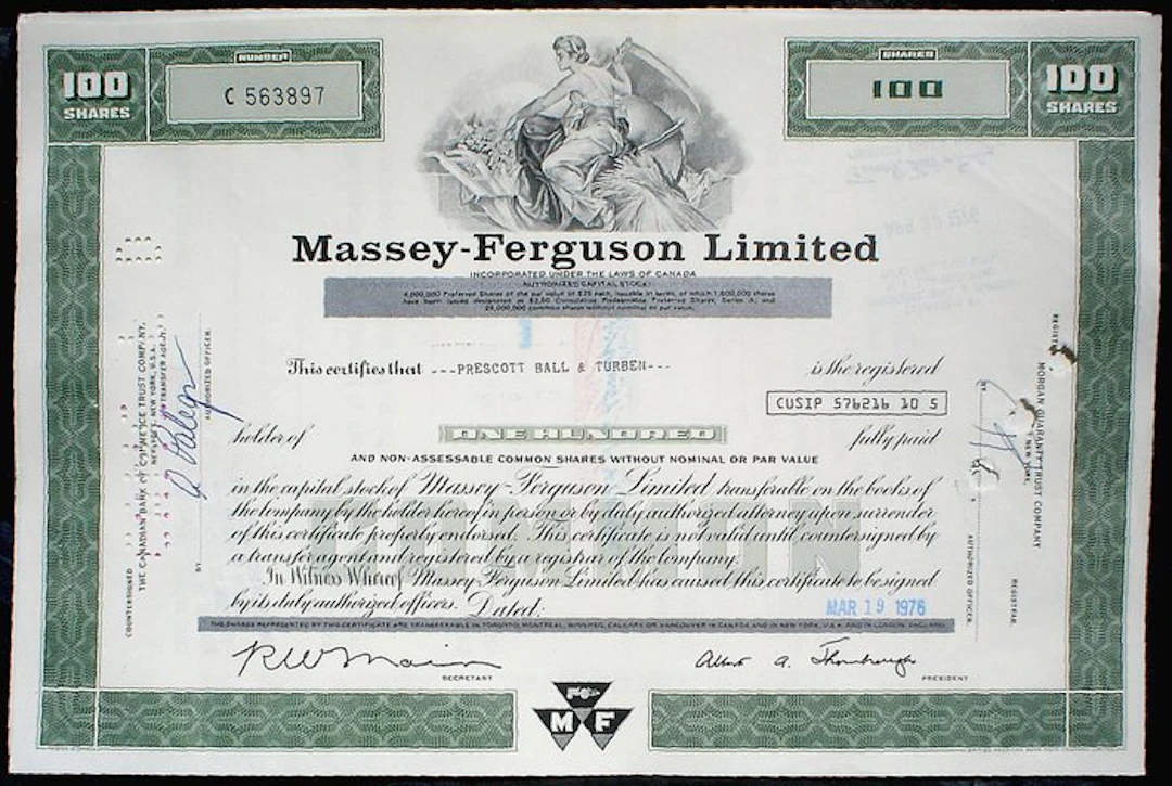 United States of America. Massey Ferguson Lim. 1970 (No reserve price)