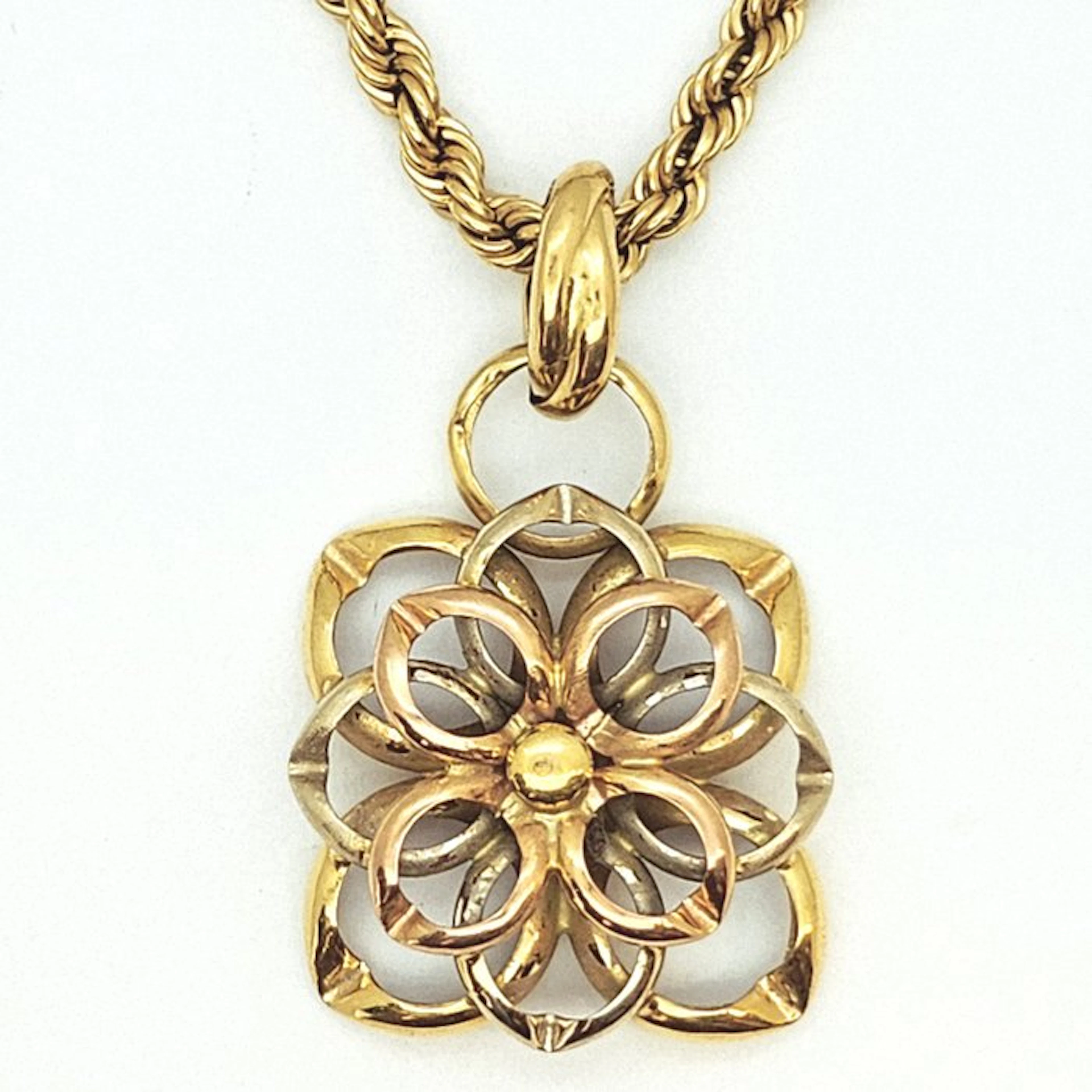 2 piece jewellery set - 18 kt. Yellow gold, Rose gold, White gold