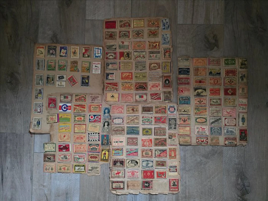 Themed collection - Lucifer labels 1870-1920 - arabisch en Bengaals schrift