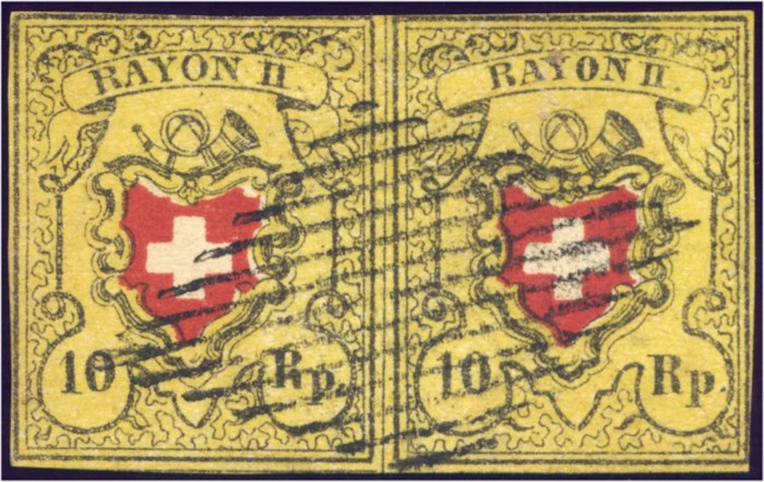 Switzerland 1850 - Rayon II - 10 Rp