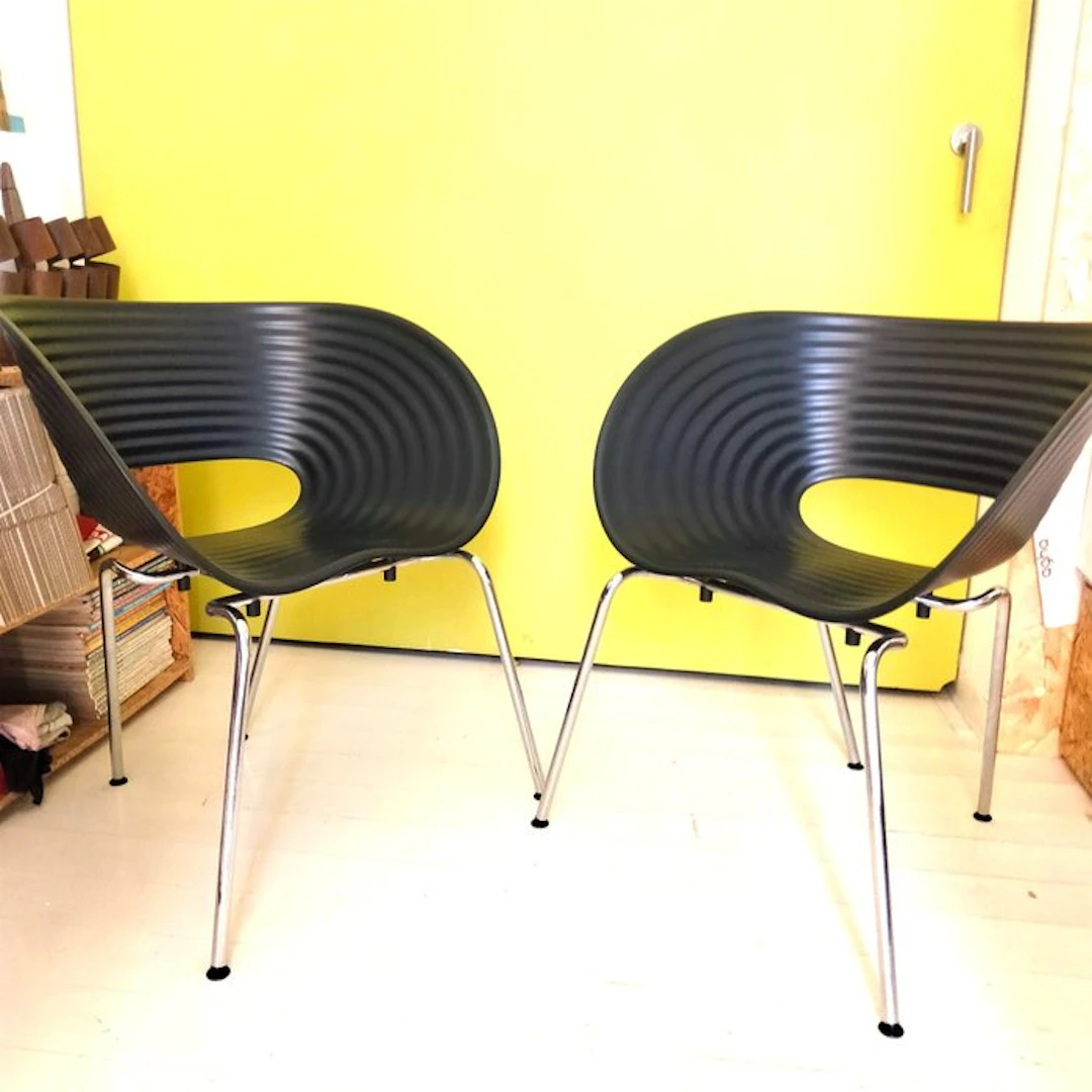 Vitra - Ron Arad - Armchair (2) - Tom Vac - Stainless steel, Polypropylene