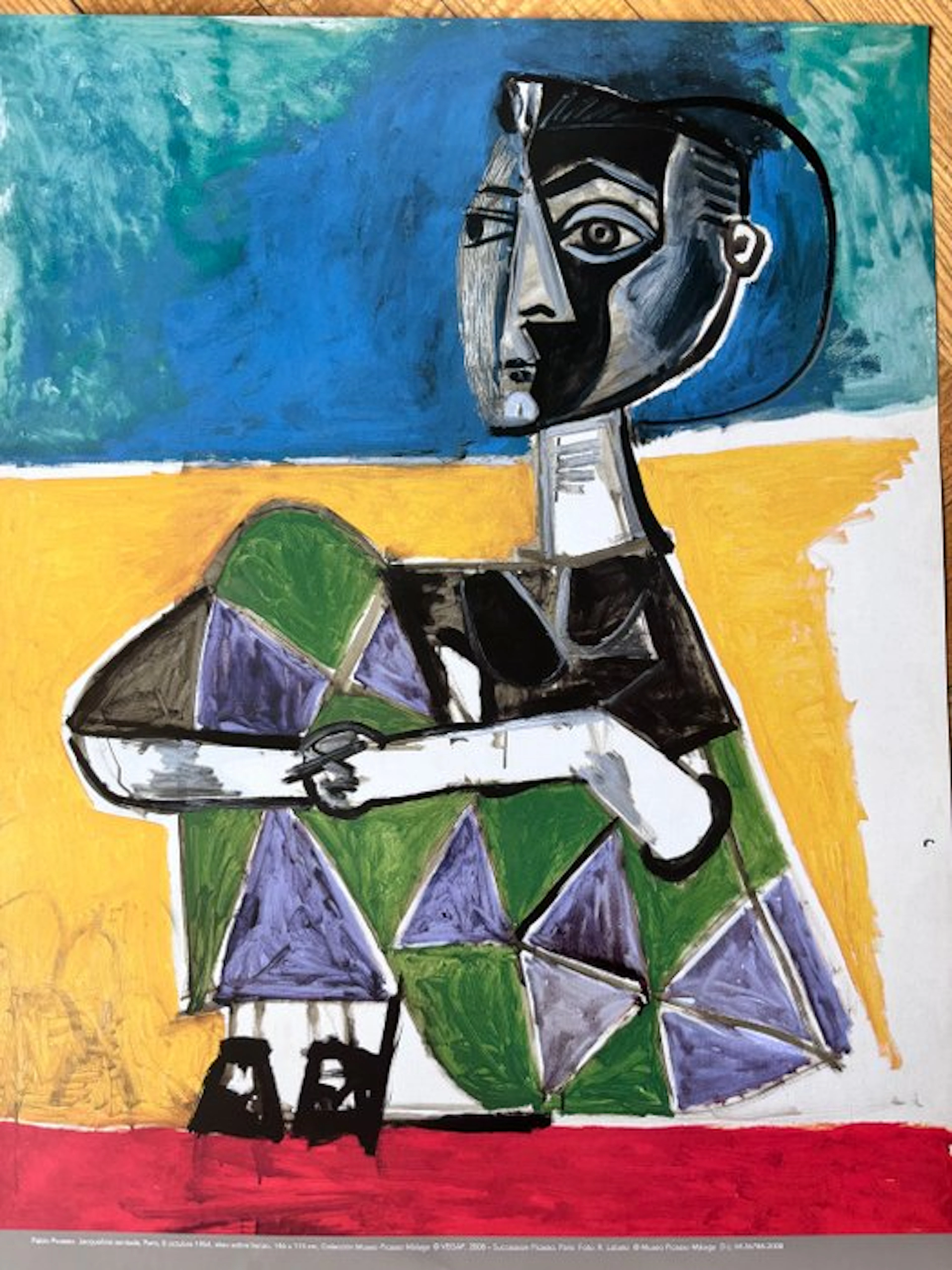 Pablo Picasso (after) - Jacqueline Sentada / 1954 / licensed print -