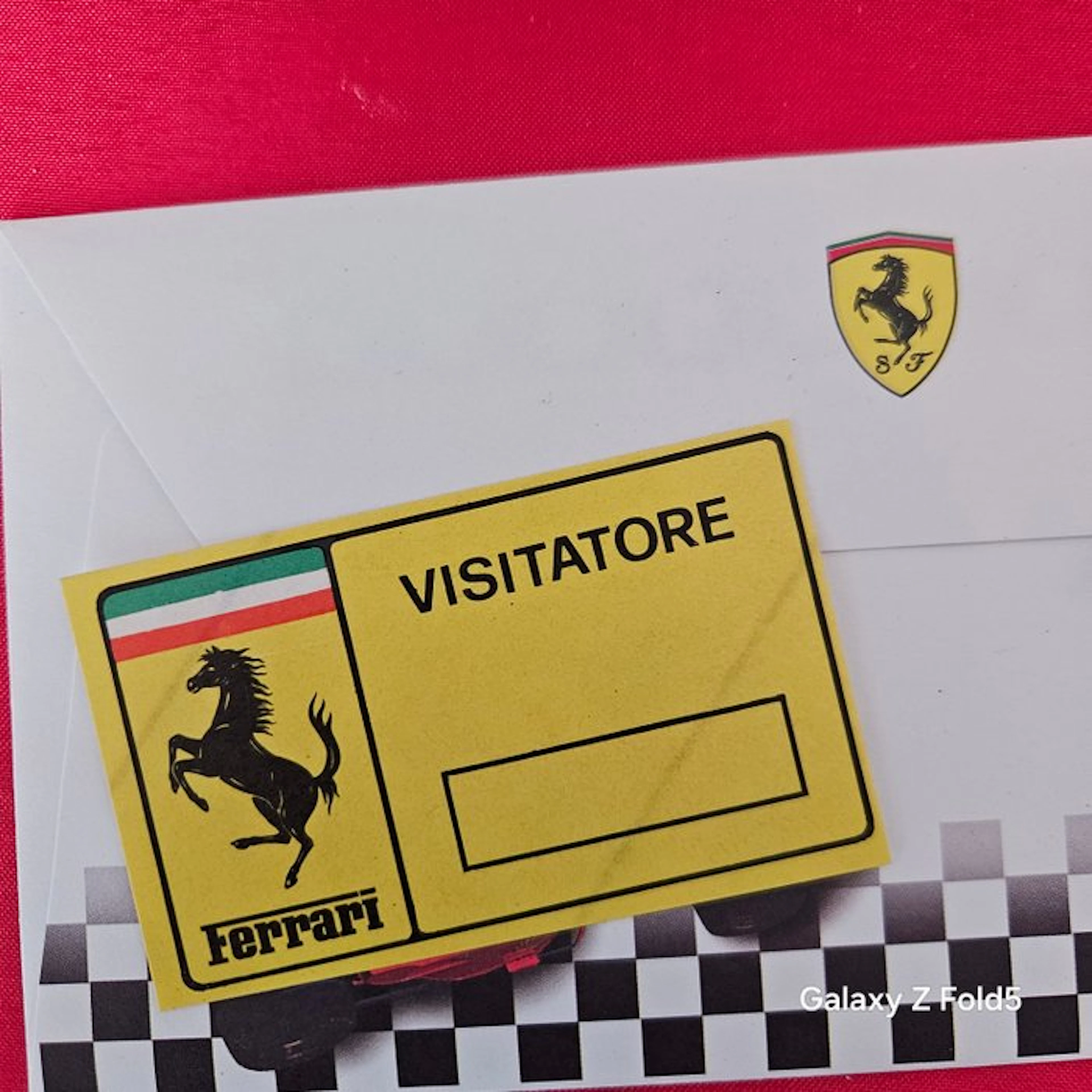 Car mascot (1) - Ferrari - Ferrari Adesivo vetro auto Ingresso Fabbrica