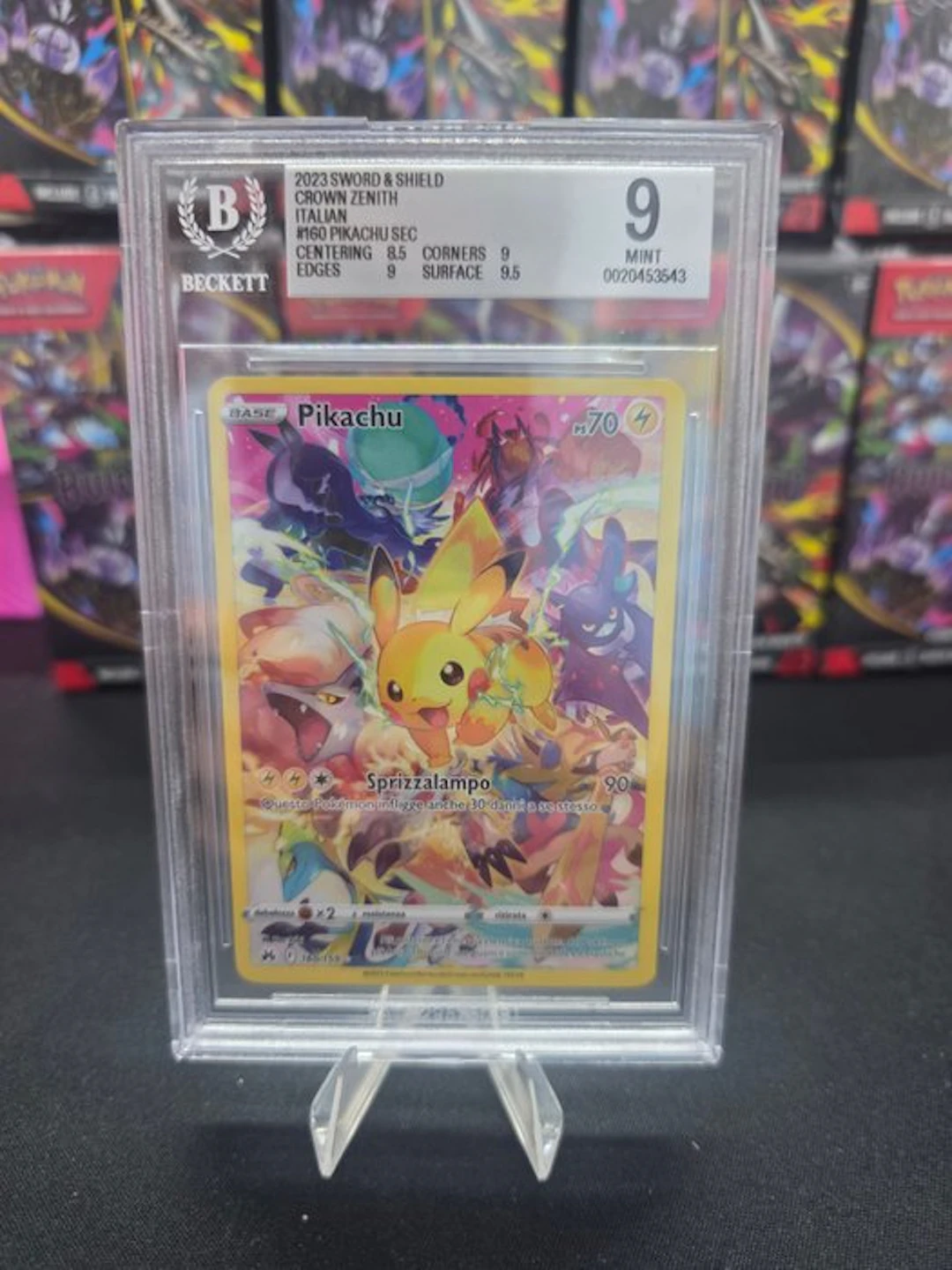 Pokémon - 1 Graded card - Pikachu #160 Foil