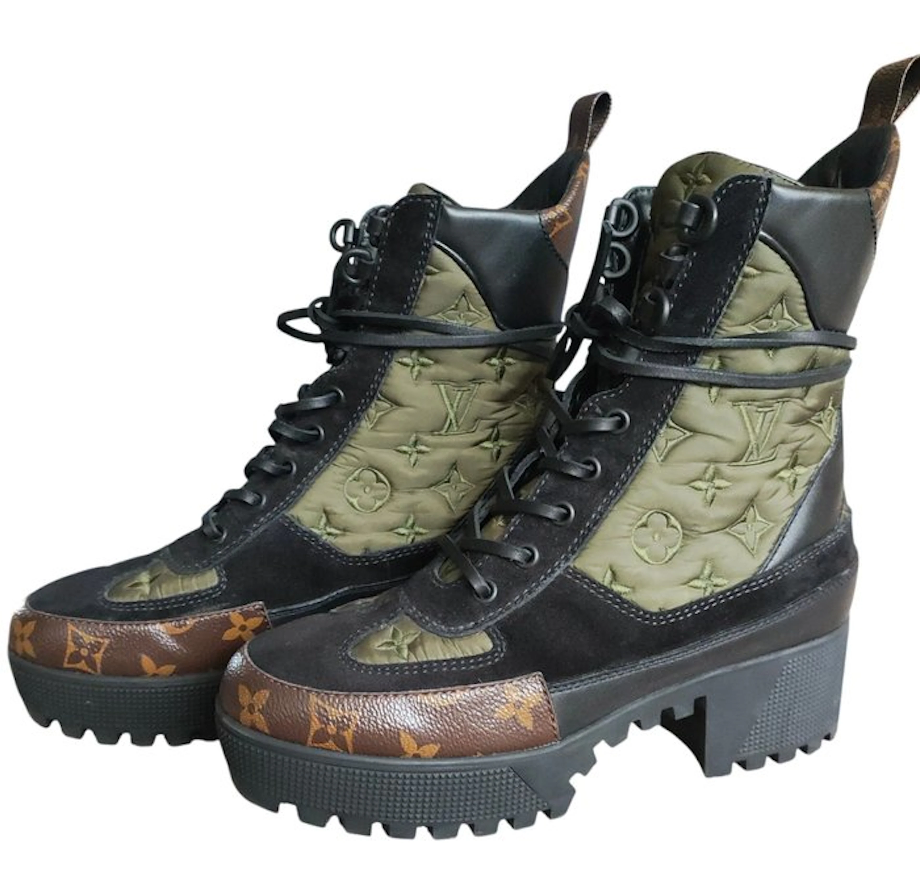 Louis Vuitton- Laureate Platform Desert - Boots - Size: EU 38