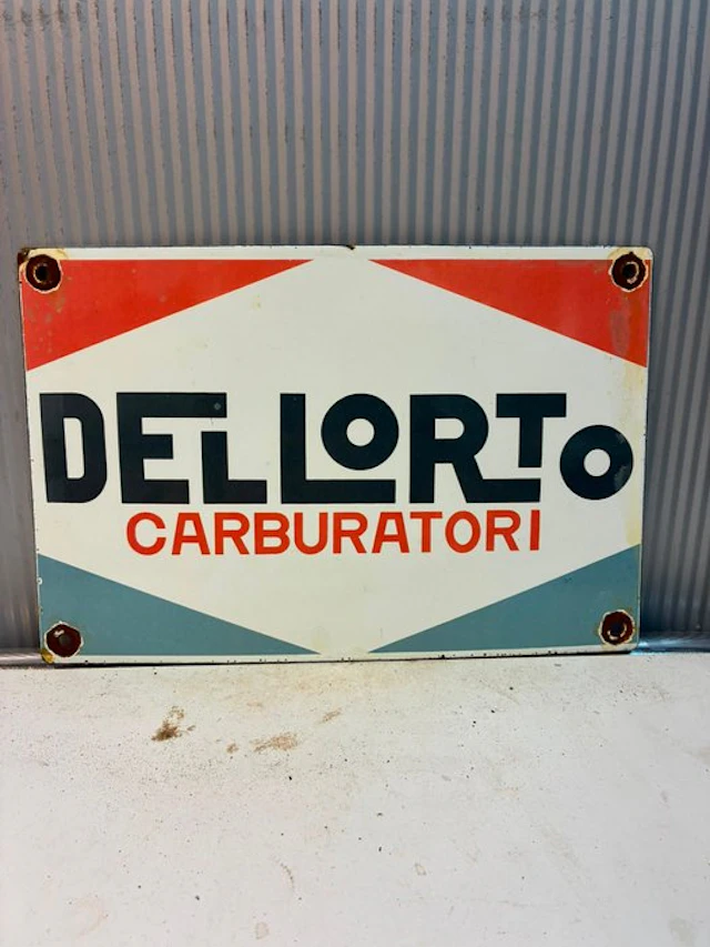 Dell’Orto Carburatori – emaille reclamebord - Enamel sign - Enamel