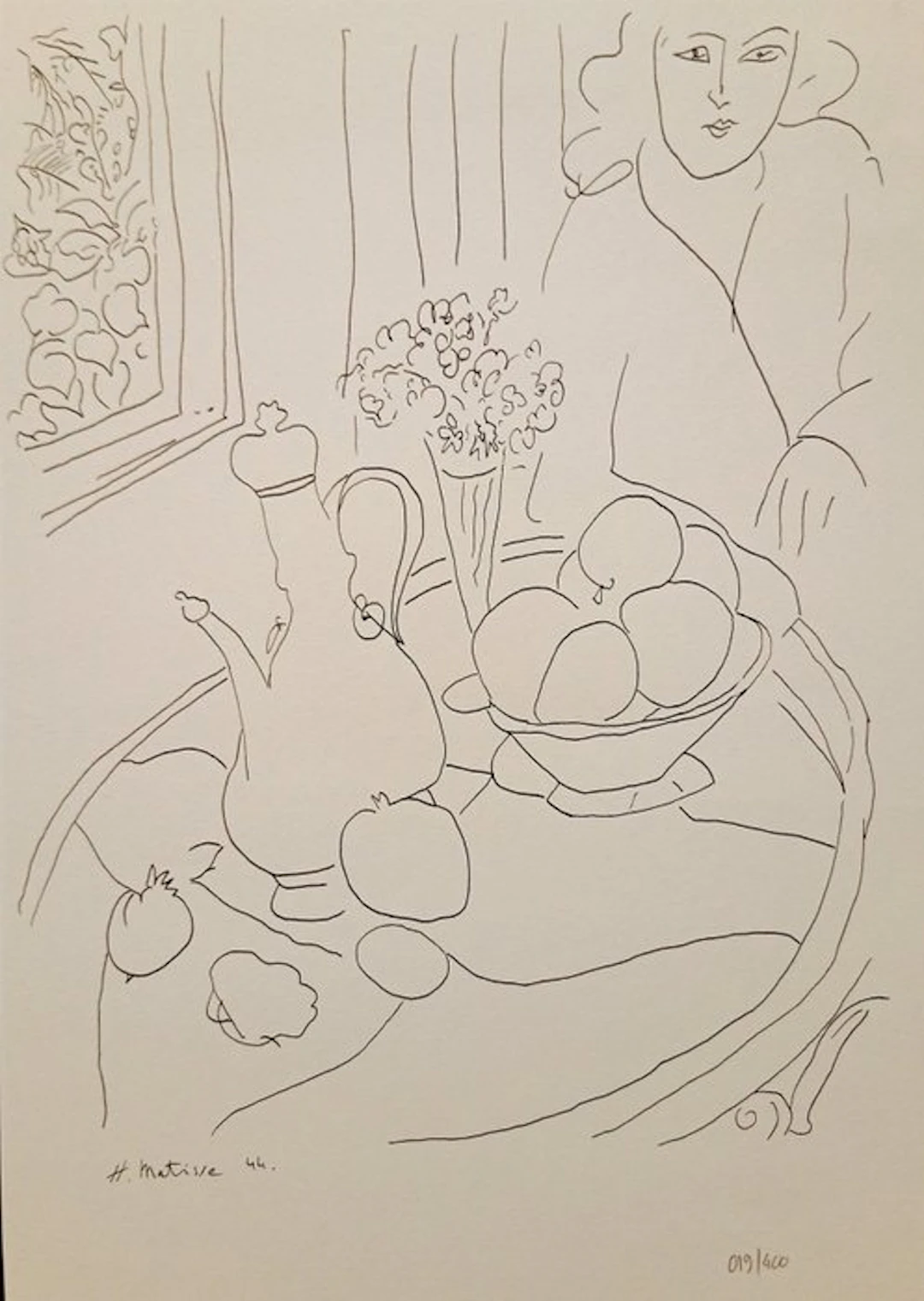 Henri Matisse (1869-1954) - Portrait de femme et nature morte