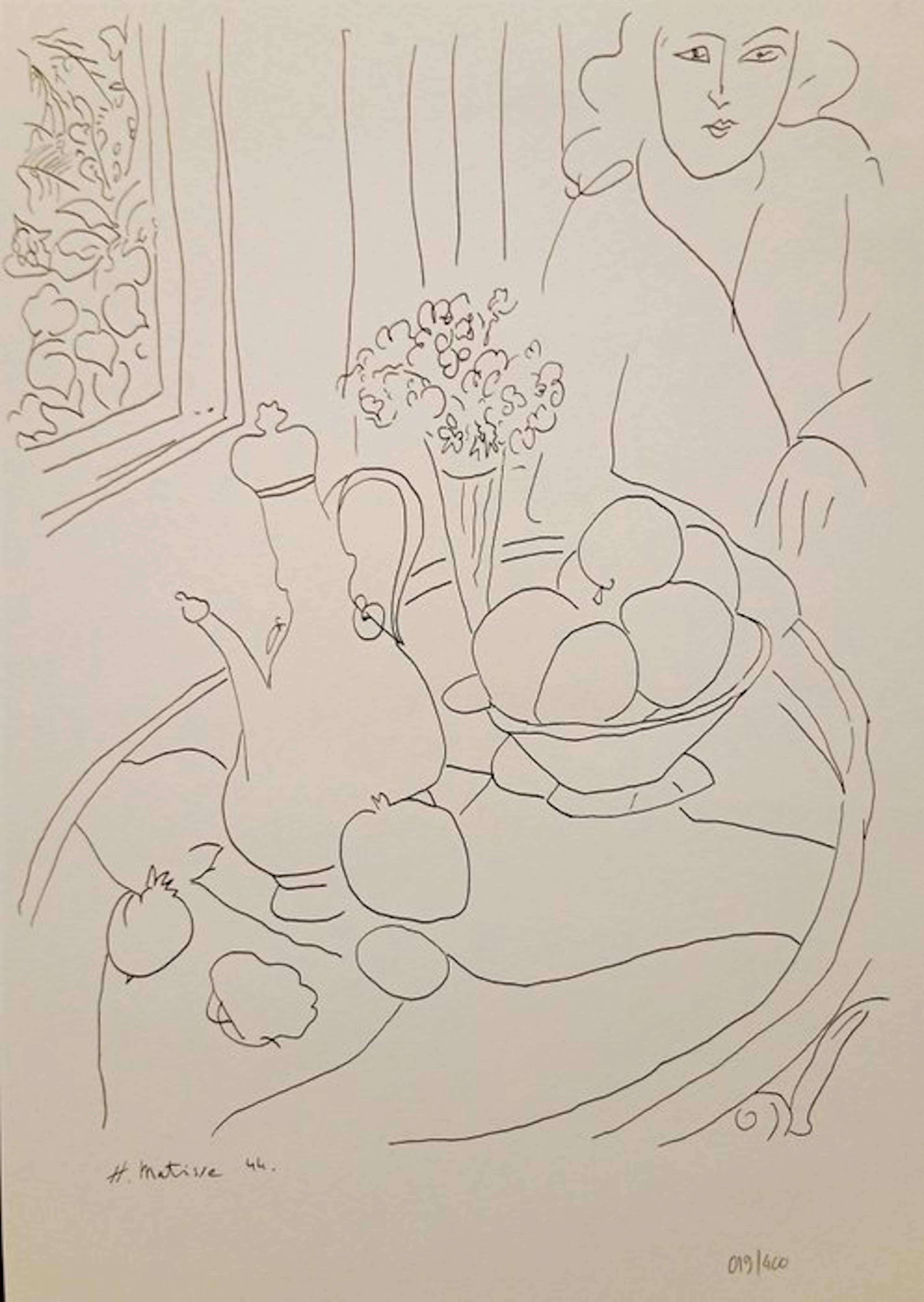 Henri Matisse (1869-1954) - Portrait de femme et nature morte