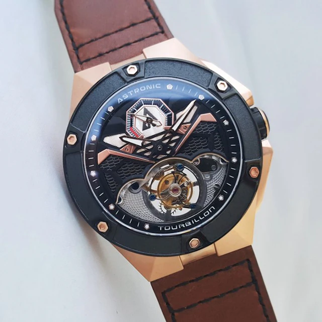 Astronic - Flying TOURBILLON - Co-axial - Gold - Power...