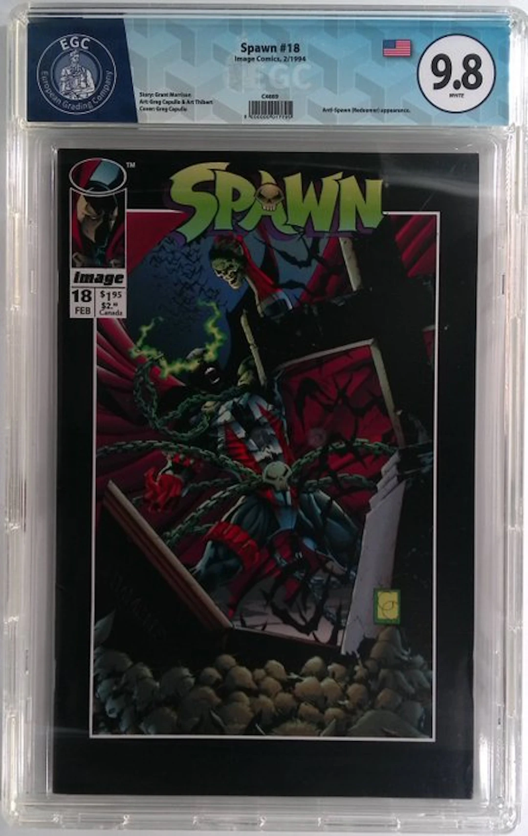 Spawn #18 - EGC 9.8 - 1 Graded comic - First edition - 1994
