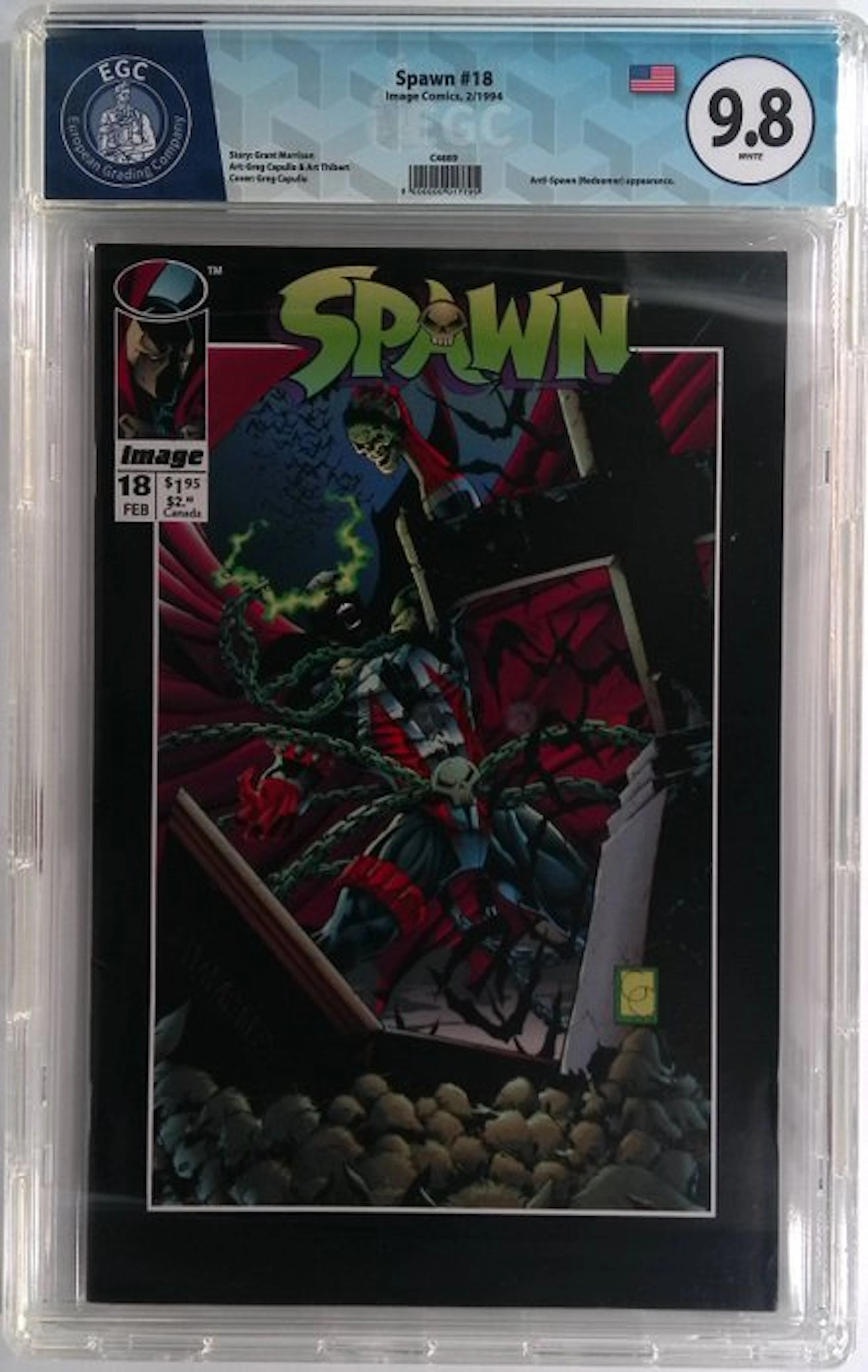 Spawn #18 - EGC 9.8 - 1 Graded comic - First edition - 1994