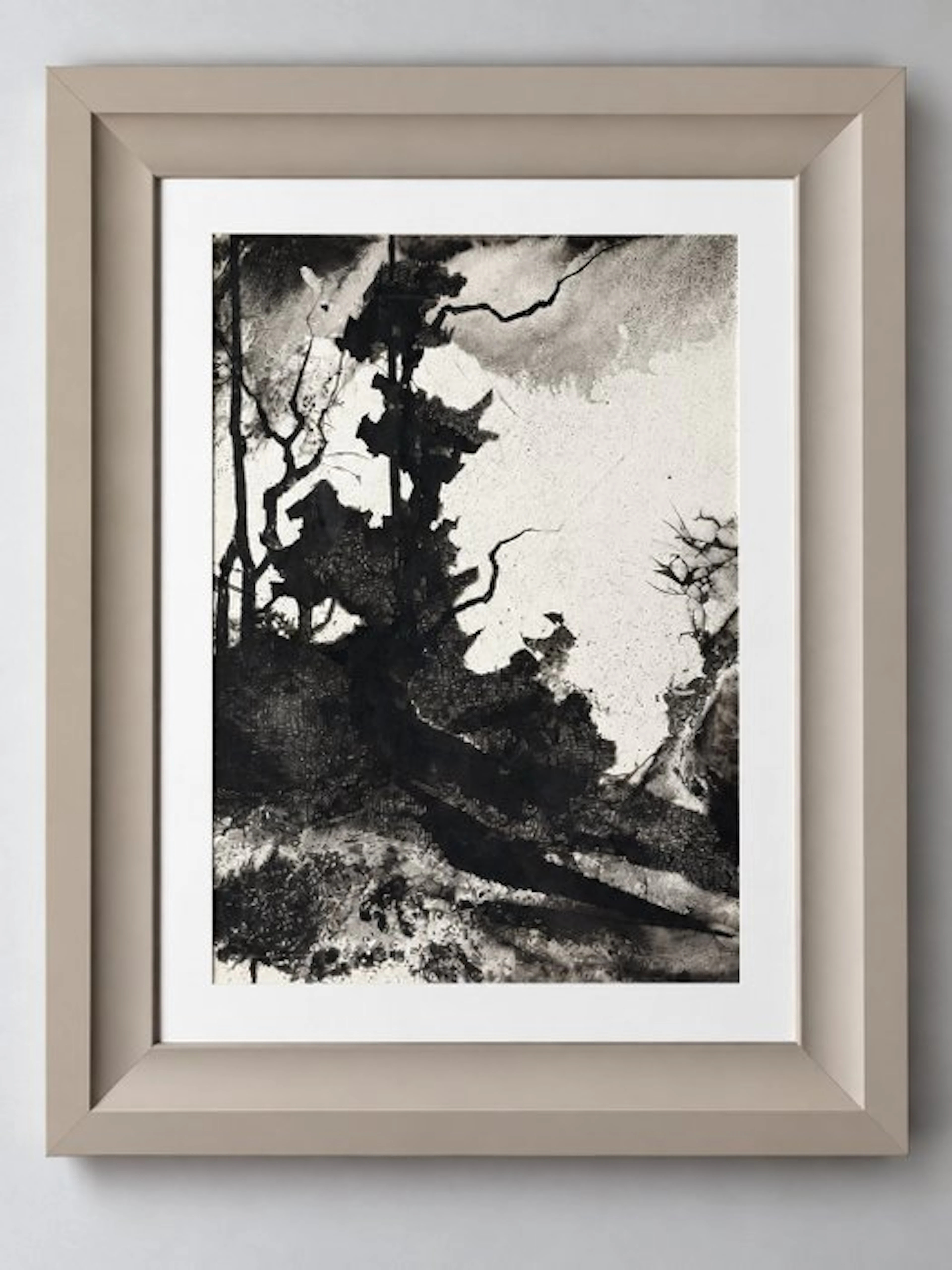 Eugène Eechaut (1928-2019) - Abstract landscape - Framed