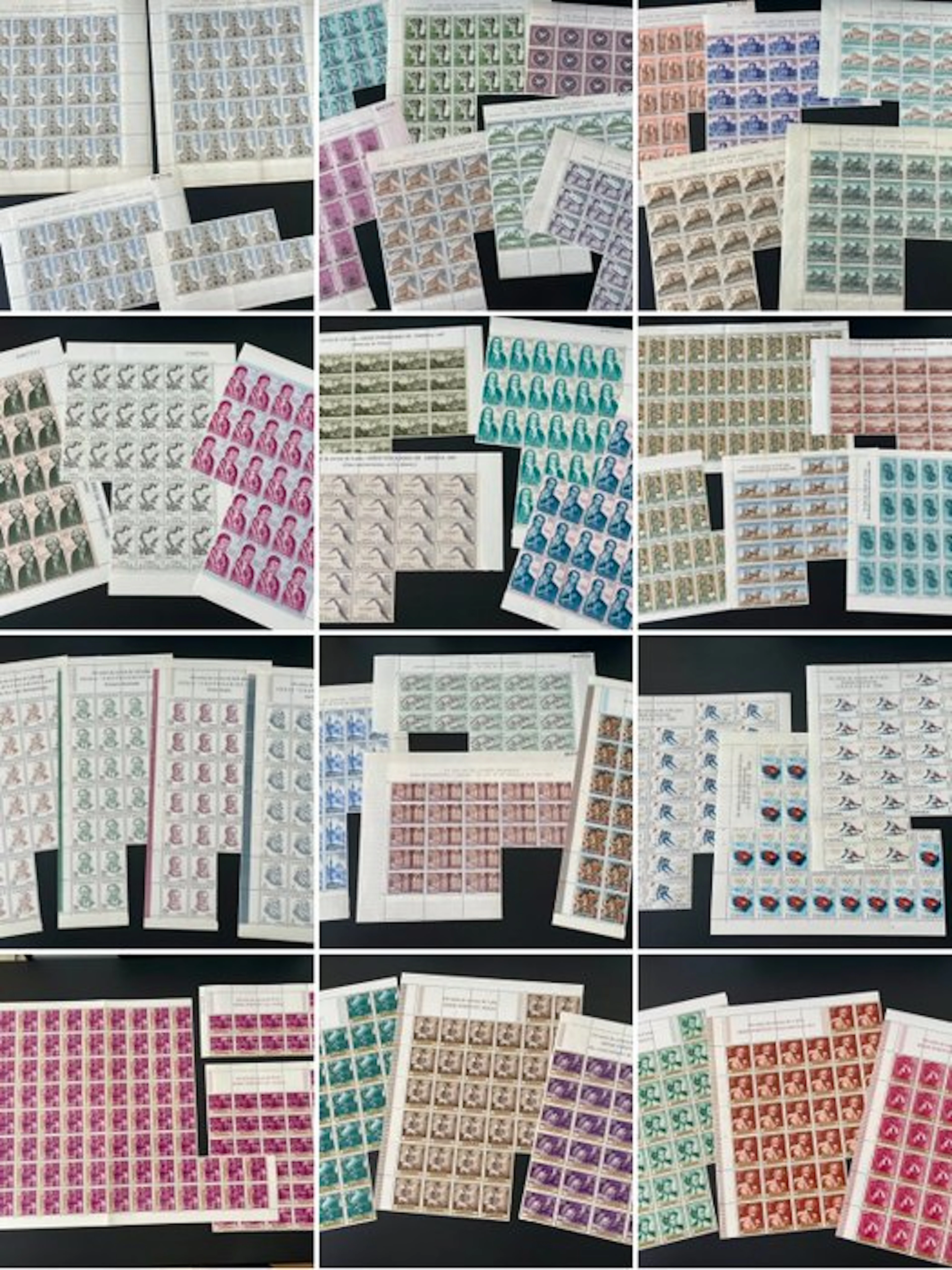 Spain 1966/1968 - Thousands of stamps from the years 1966