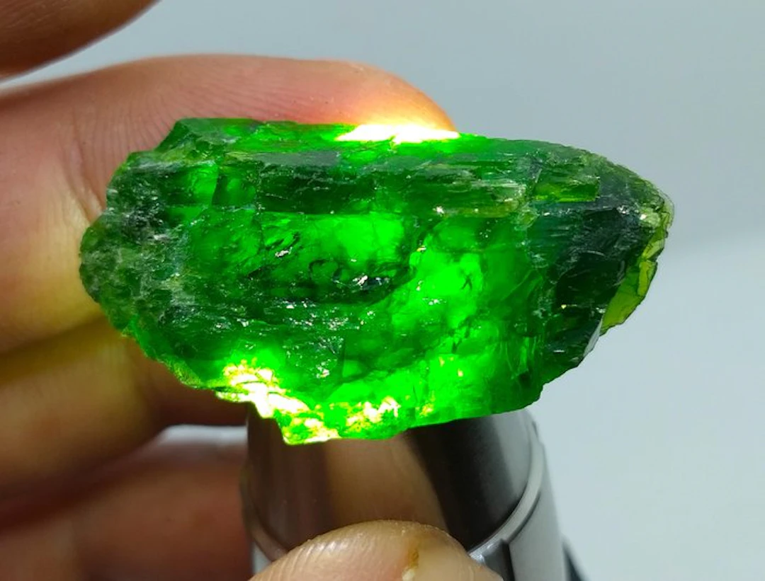 70 cts - Big Natural Chrome Diopside Rough- 14 g