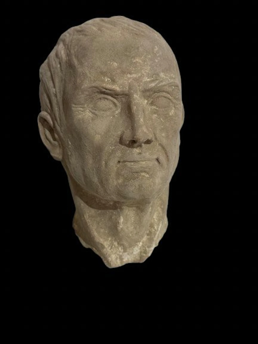 Replica of an Ancient Roman Terracotta head of Gaius Julius Caesar - 17 cm