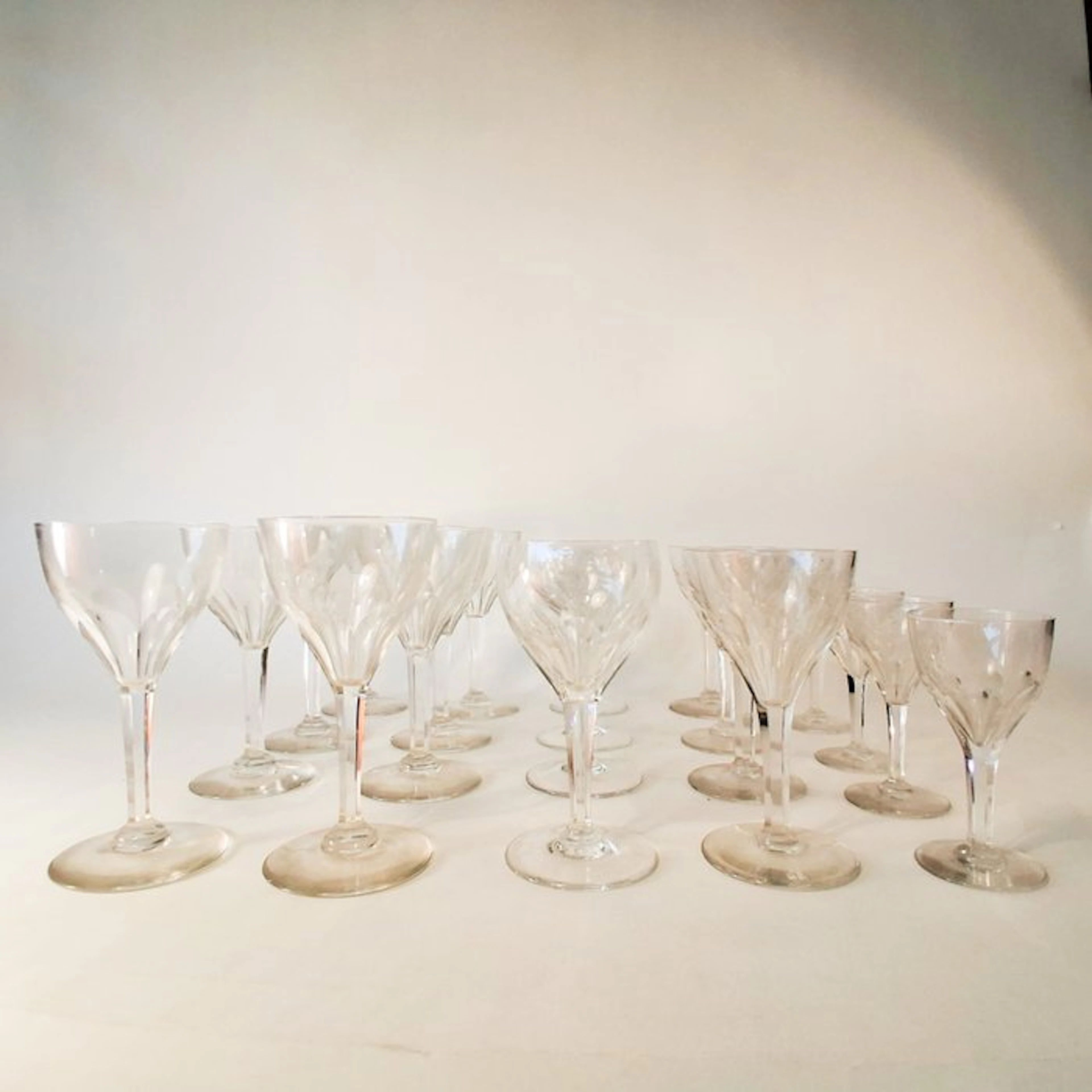 Val Saint Lambert - Wine glass (20) - Nestor - Crystal