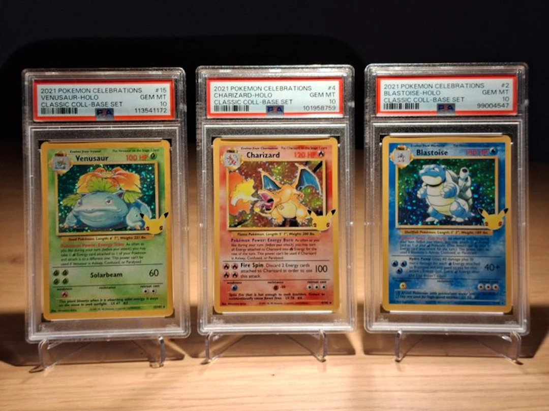 Pokémon - 3 Graded card - Charizard