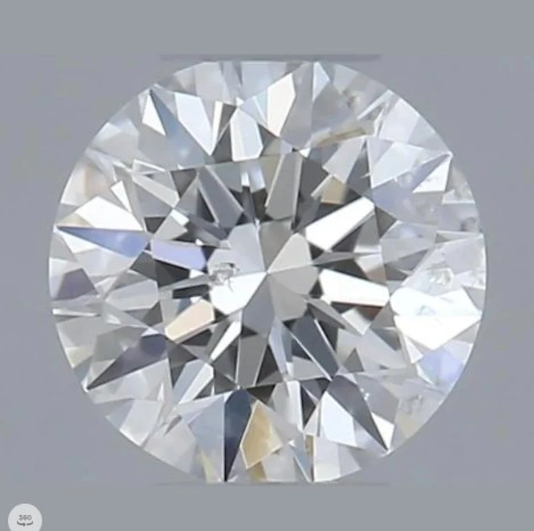 1 pcs Diamond (Natural) - 0.31 ct - Round - D...