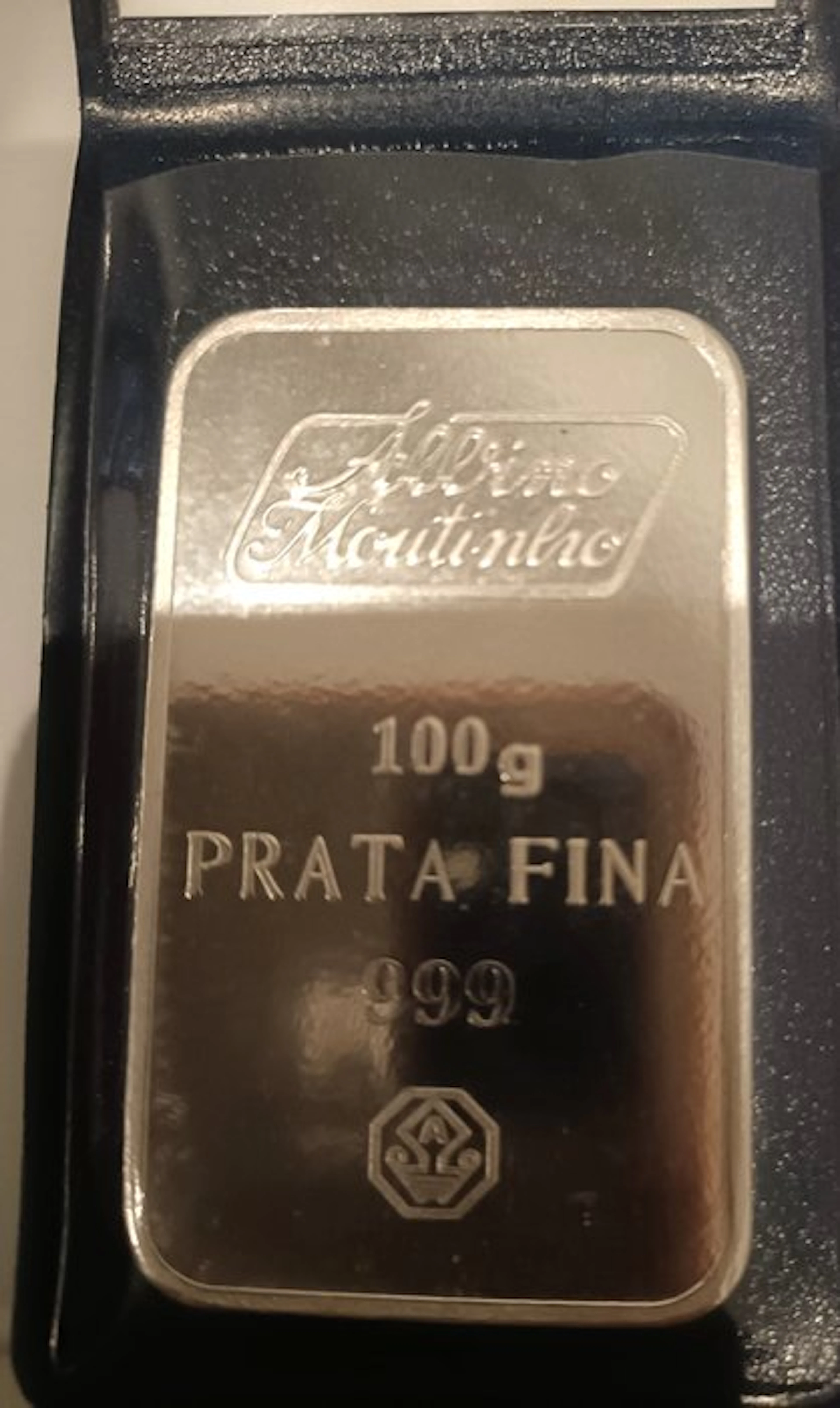 100 grams - Silver .999 - Albino Moutinho - With certificate (No reserve price)