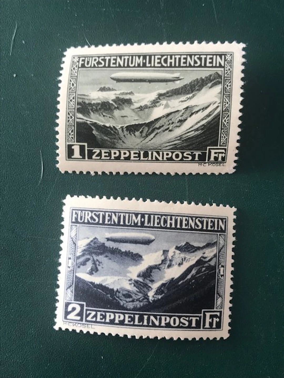 Liechtenstein 1931 - Zeppelins - MNH - Michel 114/115