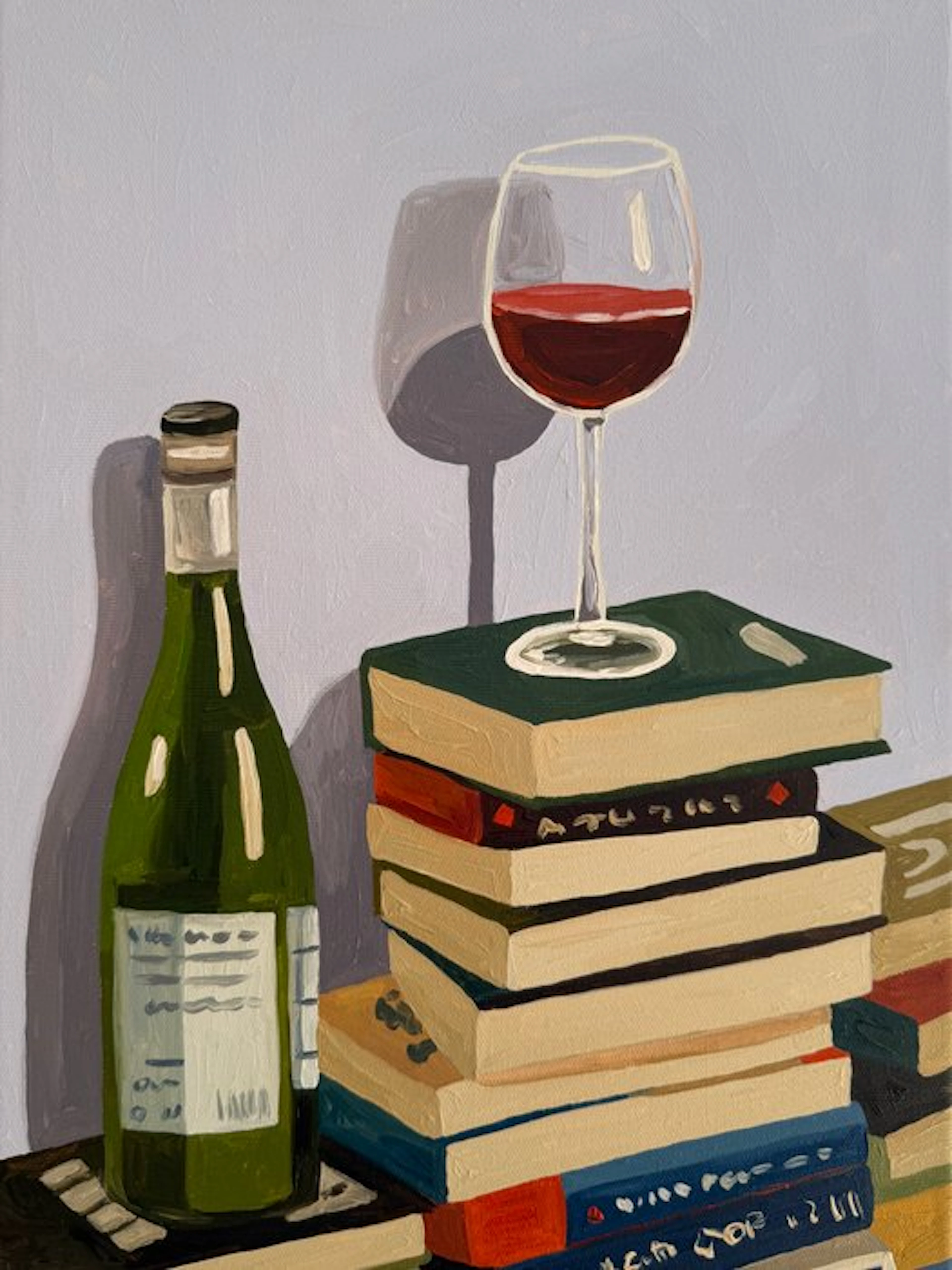 Cansu Rossi - Wine Between the Lines - Oil Painting