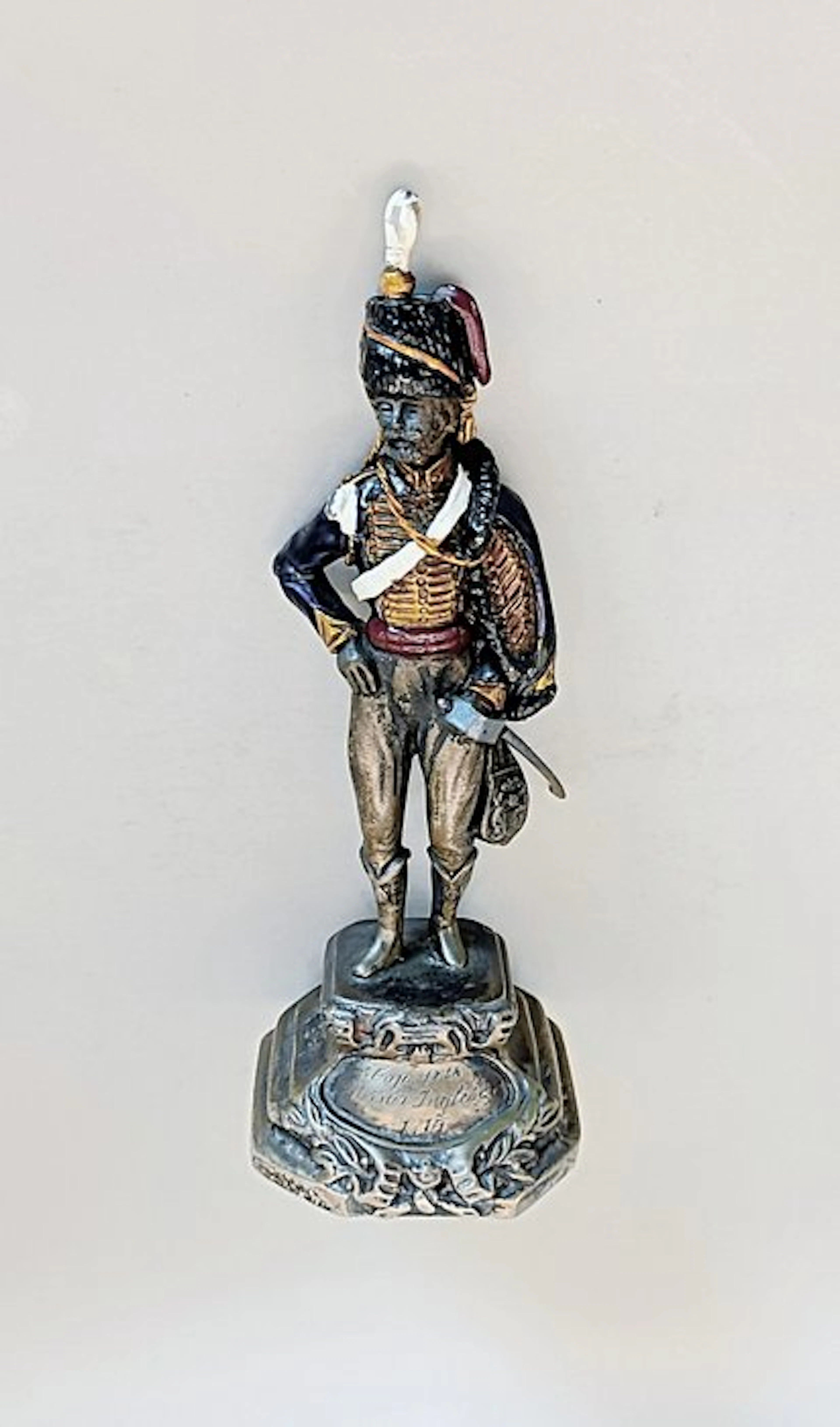 1815 Waterloo Battle Hussar Officer - Sculpture