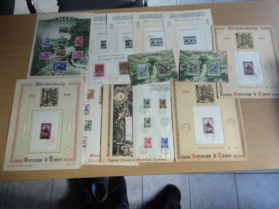 Belgium - A collection of various commemorative sheets