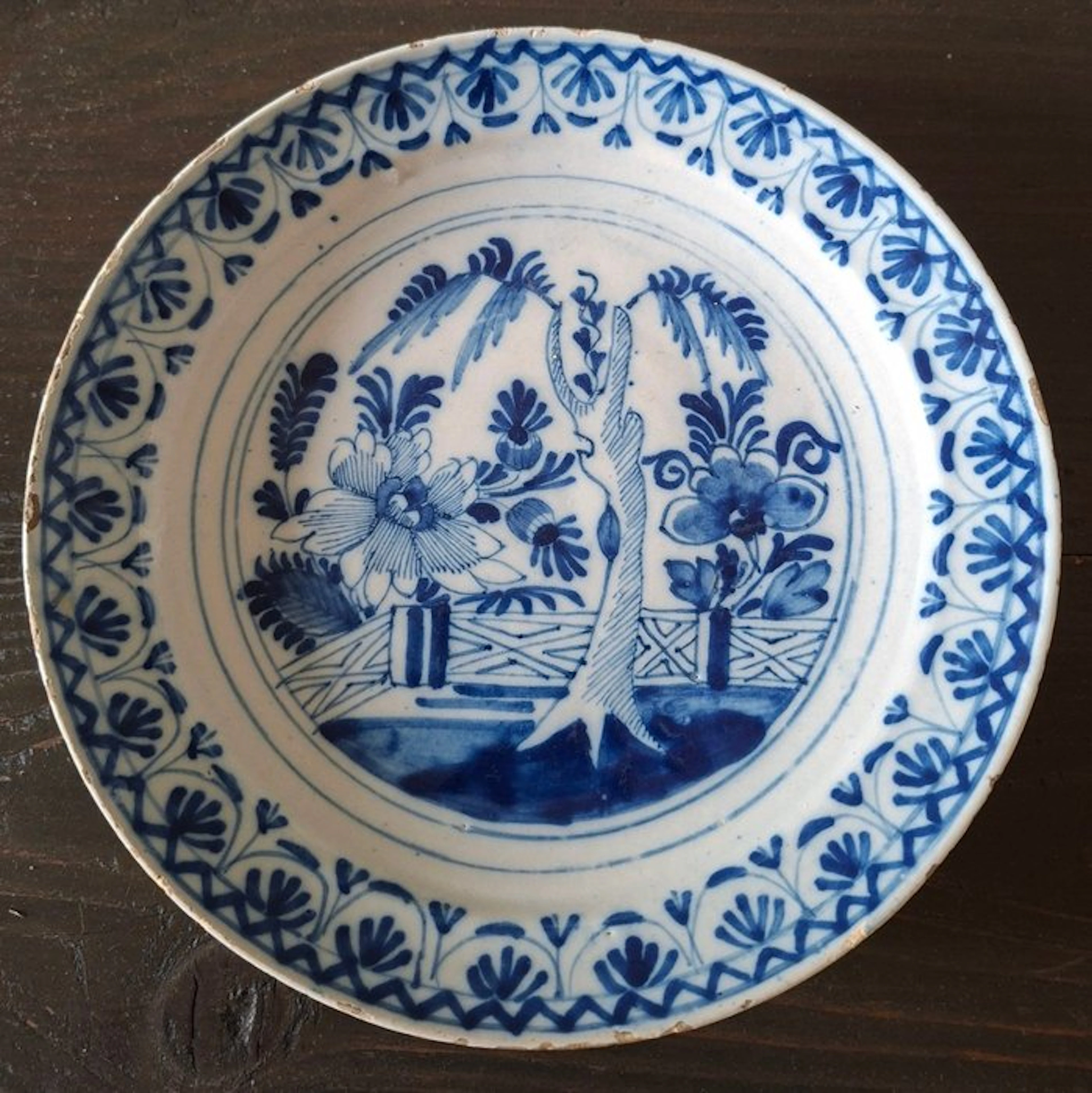 Delft, Plateelbakkerij - onbekend - Plate - Delfts blauw...