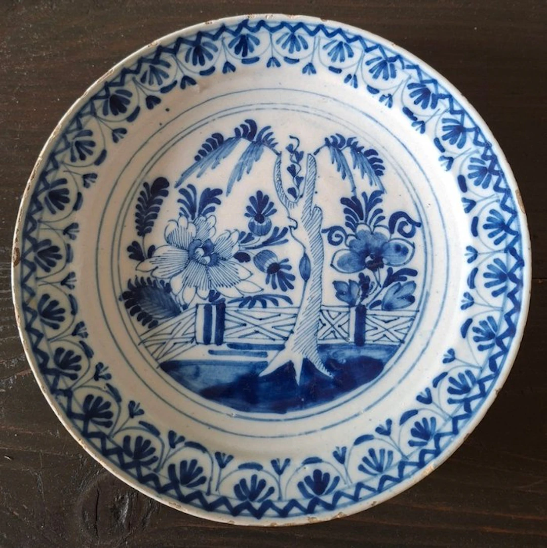 Delft, Plateelbakkerij - onbekend - Plate - Delfts blauw...