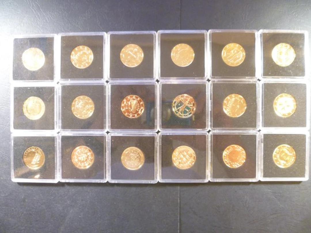 Europe. 1 Euro 2000/2013 (18 coins colored by private mint) (No reserve price)