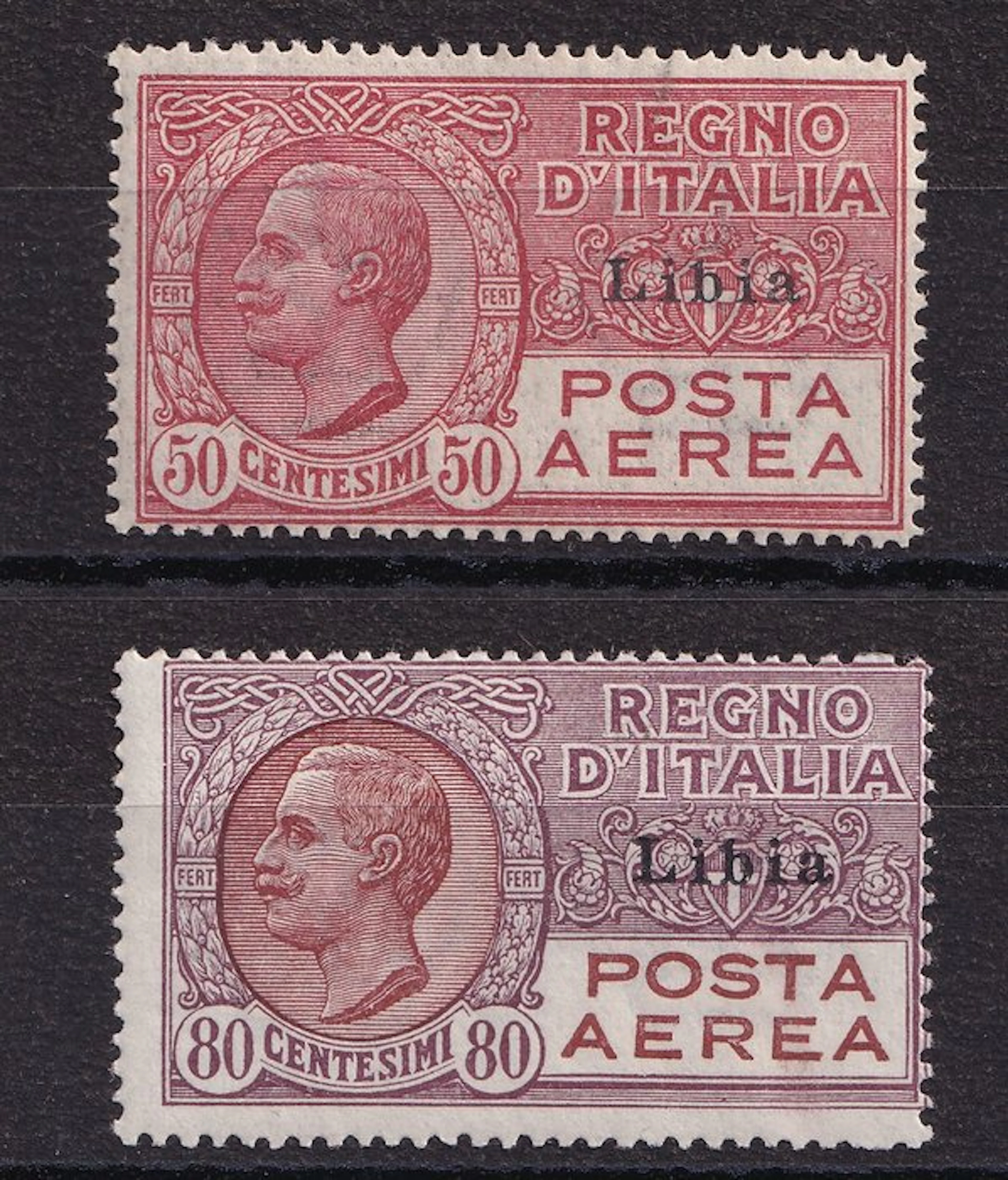 Italian Libya 1928/1929 - Stamps of Italy's Aerial Post (P.A