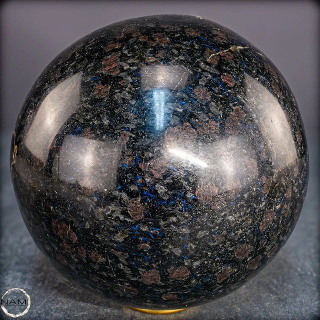 Rare Arfvedsonite, Tourmaline & Garnet Sphere- 5024.32 g