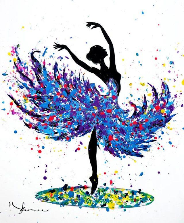 Kspersee - La danseuse en robe bleue