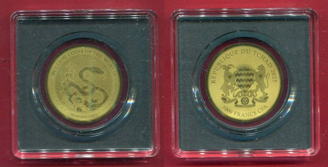 Chad. 5000 Francs 2025 - Chinese Snake (No reserve price)